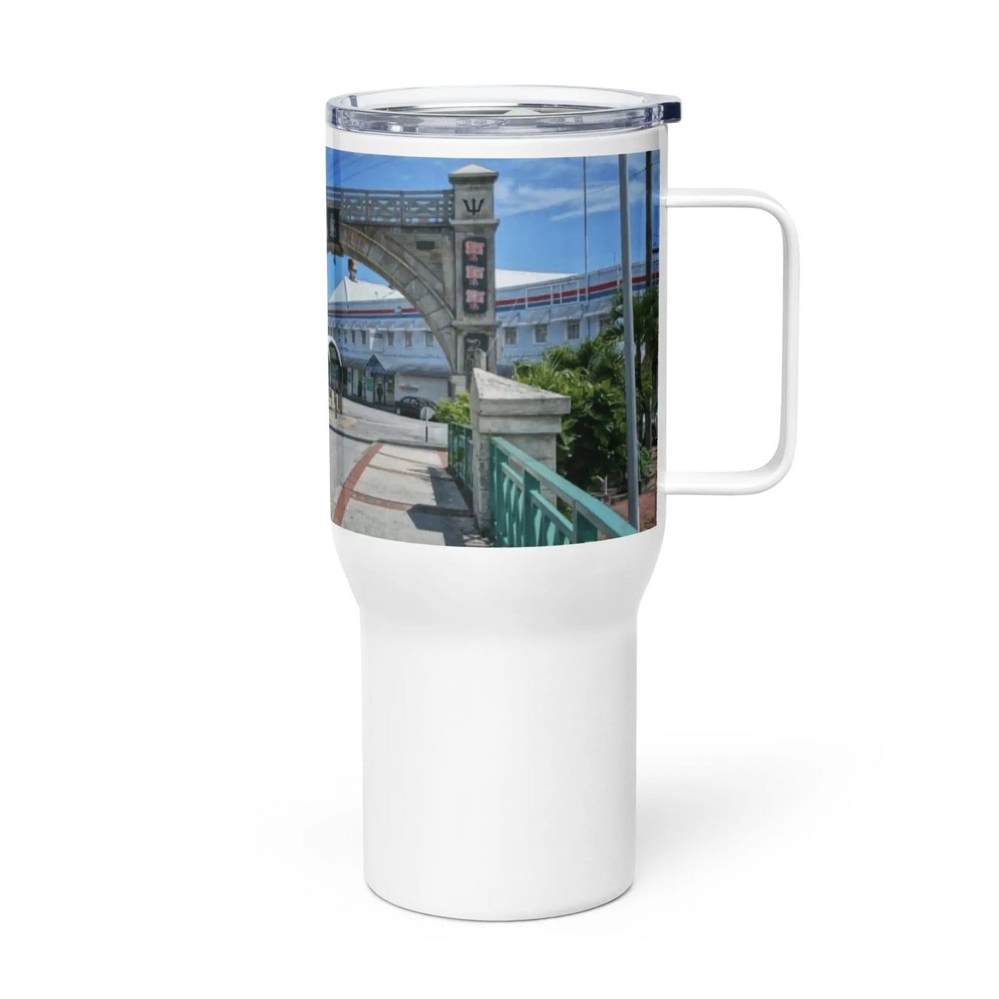 Barbados Souvenir - Historic Bridgetown Travel mug Unique Drinkware Dreams
