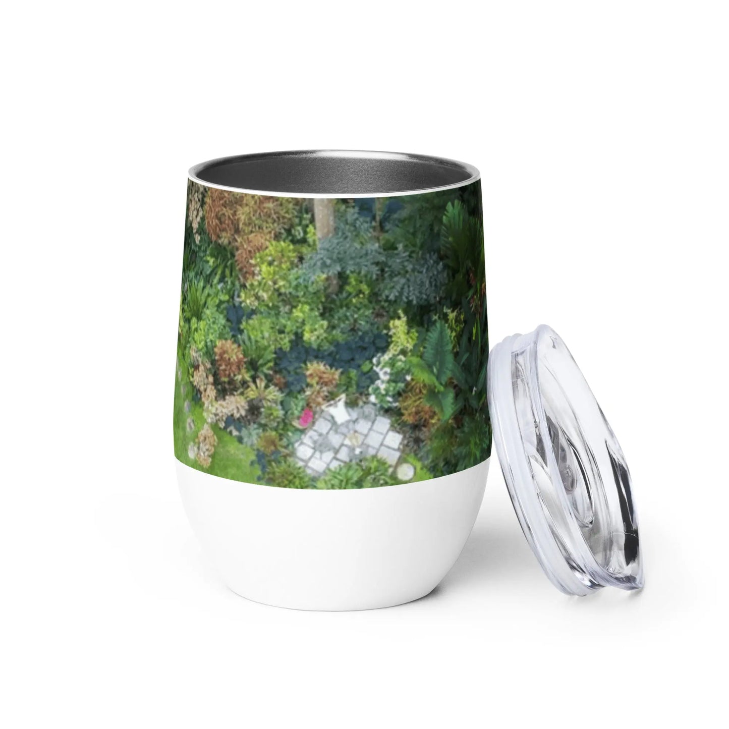 Barbados Souvenir - Hunte's Garden Wine tumbler Unique Drinkware Dreams