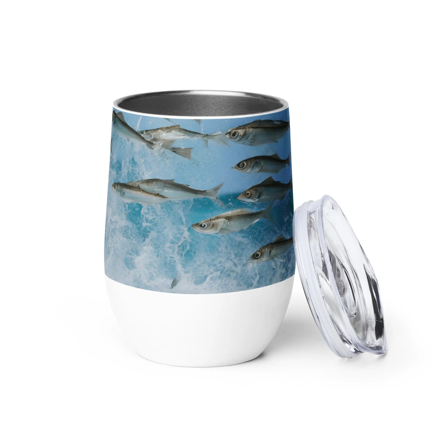 Barbados Souvenir - Land of the Flying Fish Wine Tumbler Unique Drinkware Dreams