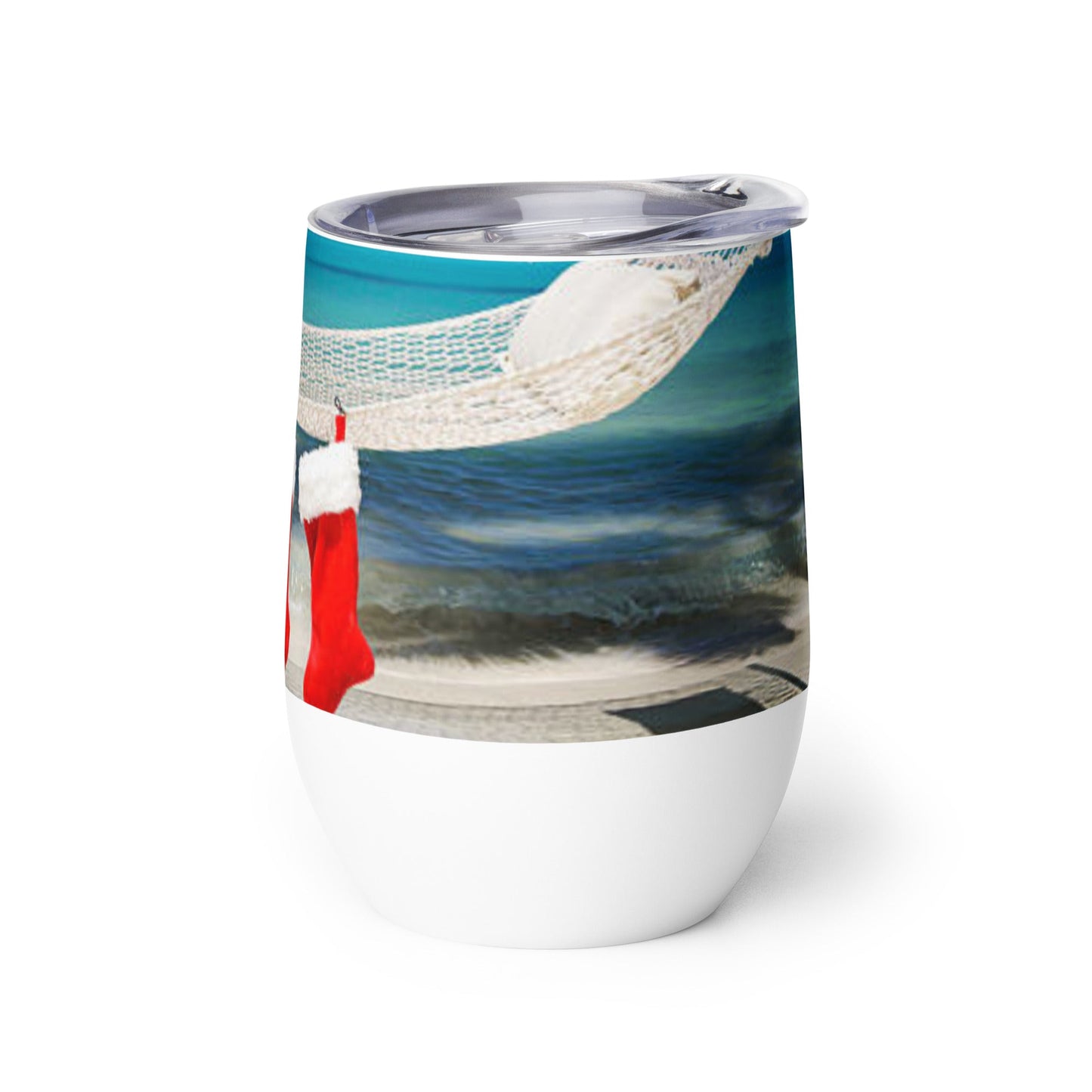 Caribbean Christmas Swaying Hammock tumbler Unique Drinkware Dreams