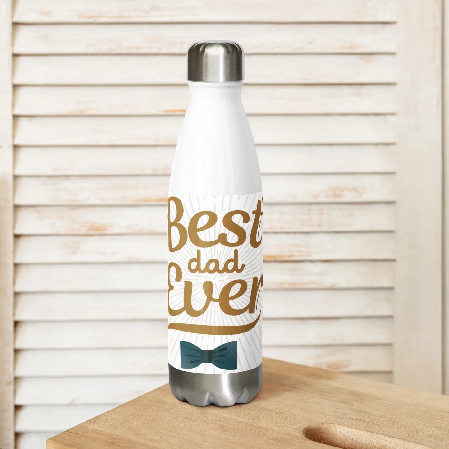 Fathers Day Best Dad Ever 3 Stainless steel water bottle Unique Drinkware Dreams