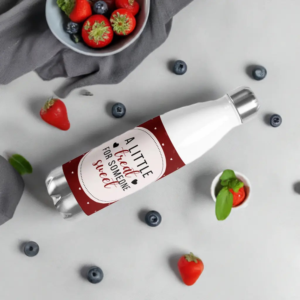 A Little Treat for Someone Sweet Valentines Day Stainless steel water bottle Unique Drinkware Dreams