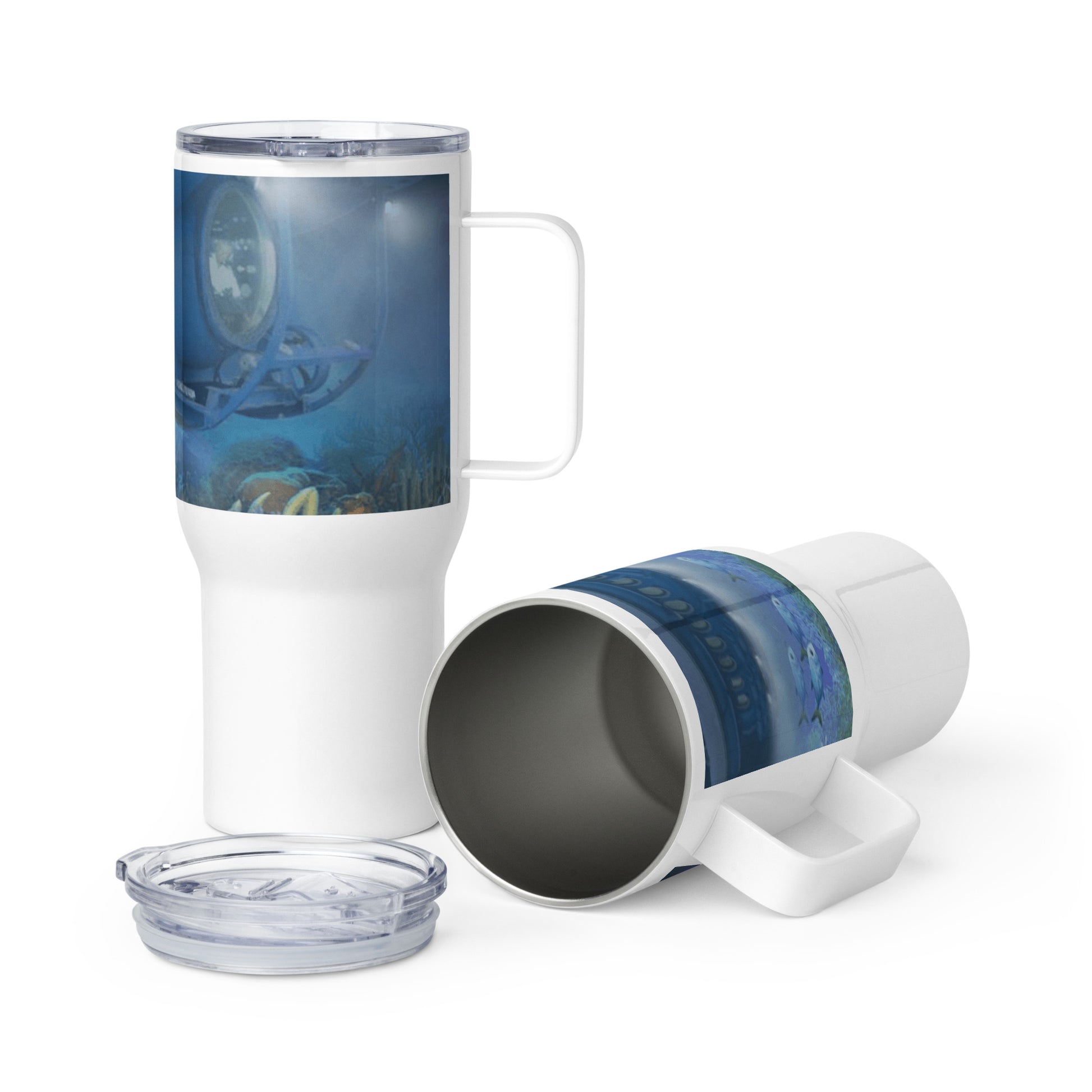 Barbados - Atlantic Submarine Tour Travel Mug Unique Drinkware Dreams