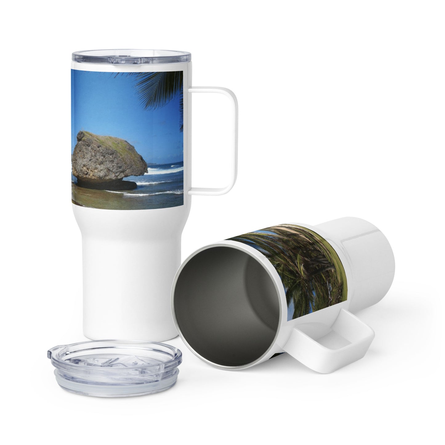 Barbados - Batsheba Beach Travel Mug Unique Drinkware Dreams