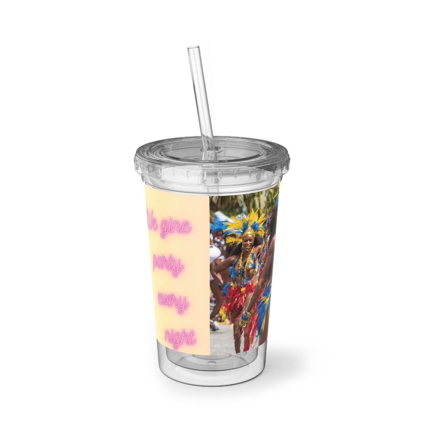 Barbados - Crop Over 'Crop Over Is De Love of We Life' Suave Acrylic Cup Unique Drinkware Dreams