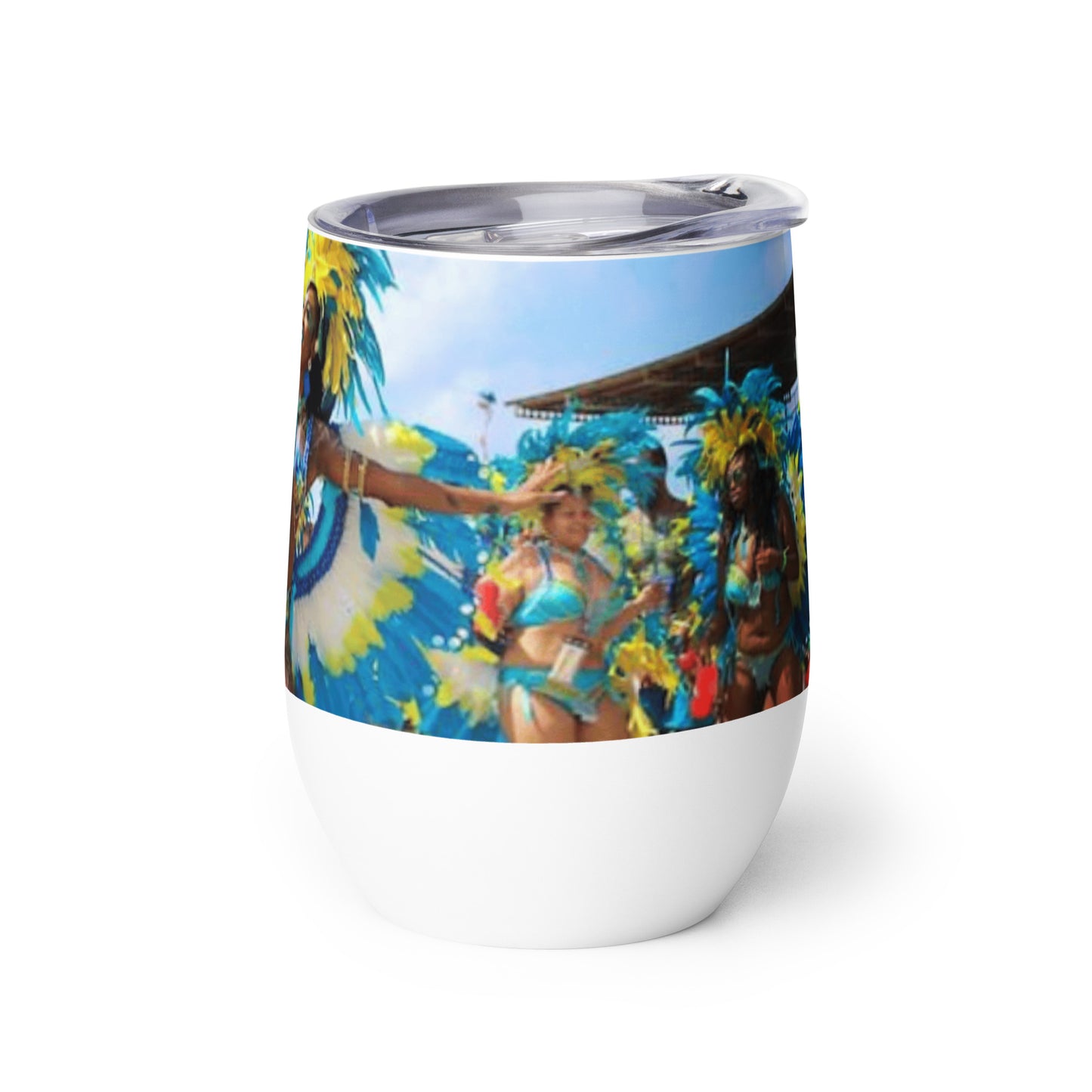 Barbados - Kadooment Day Wine tumbler Unique Drinkware Dreams