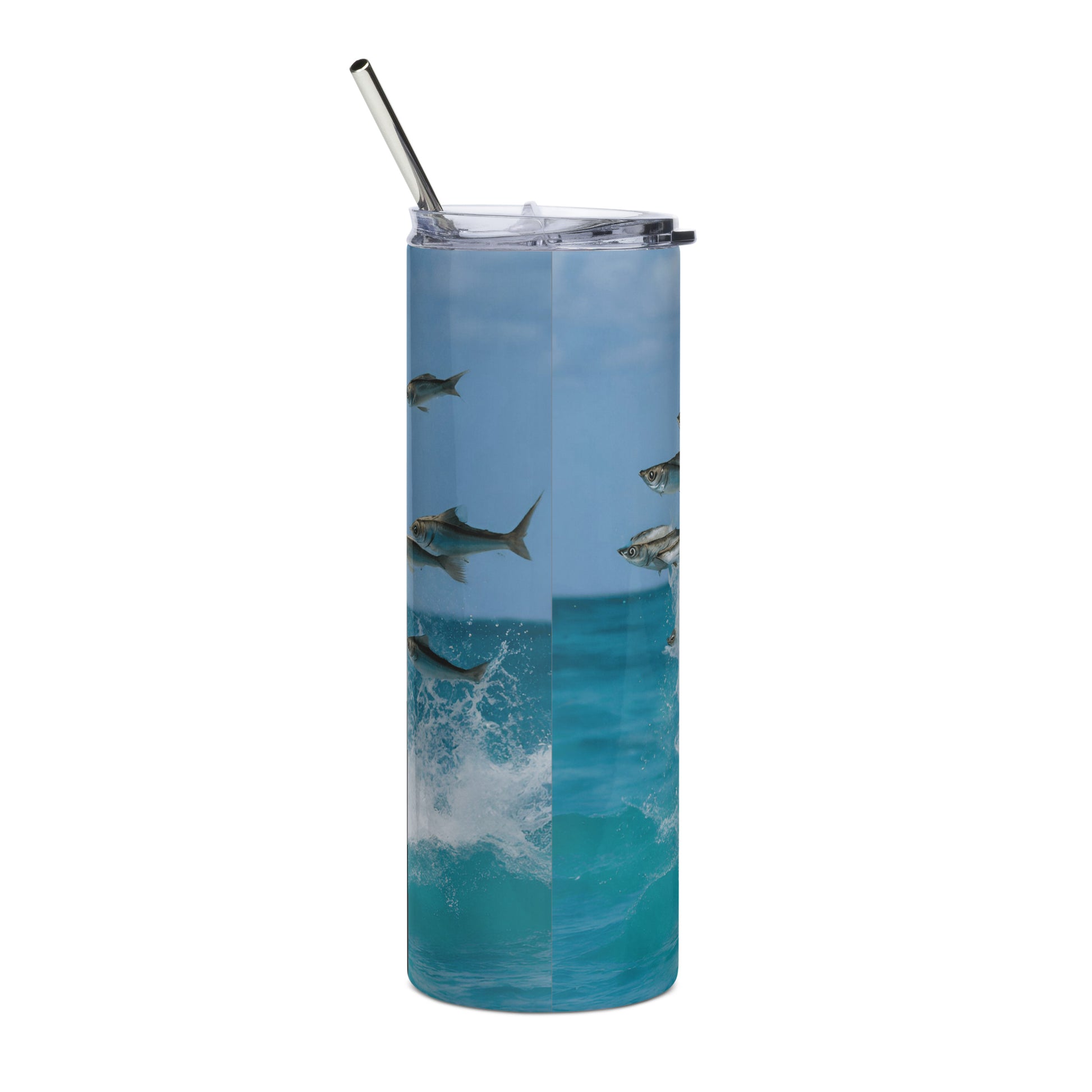 Barbados - Land of the Flying Fish Stainless steel tumbler Unique Drinkware Dreams