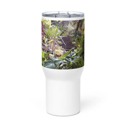Barbados Souvenir - Andromeda Botanical Garden Travel Mug Unique Drinkware Dreams