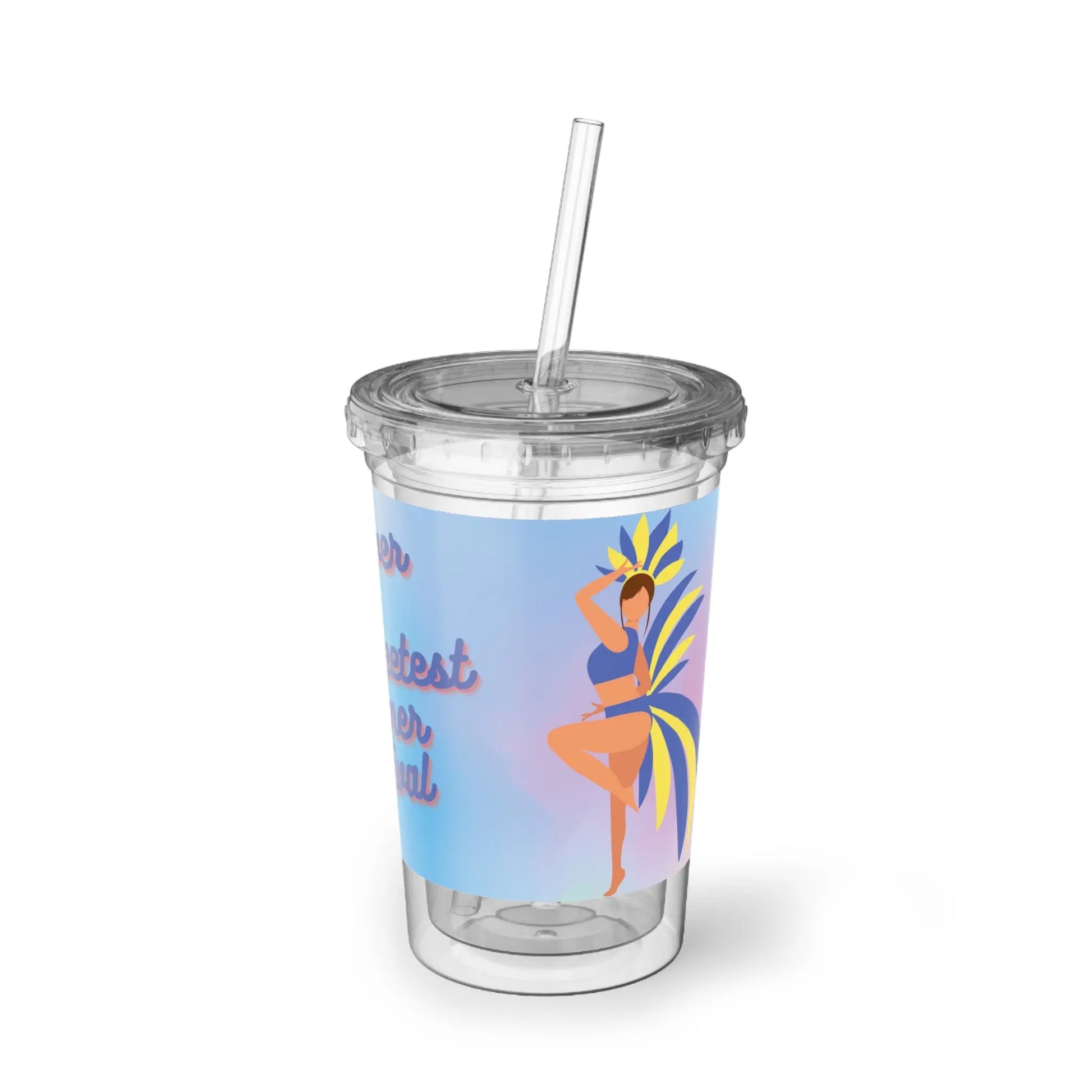 Barbados Souvenir - Crop Over 'The Sweetest Summer Festival' Suave Acrylic Cup Unique Drinkware Dreams