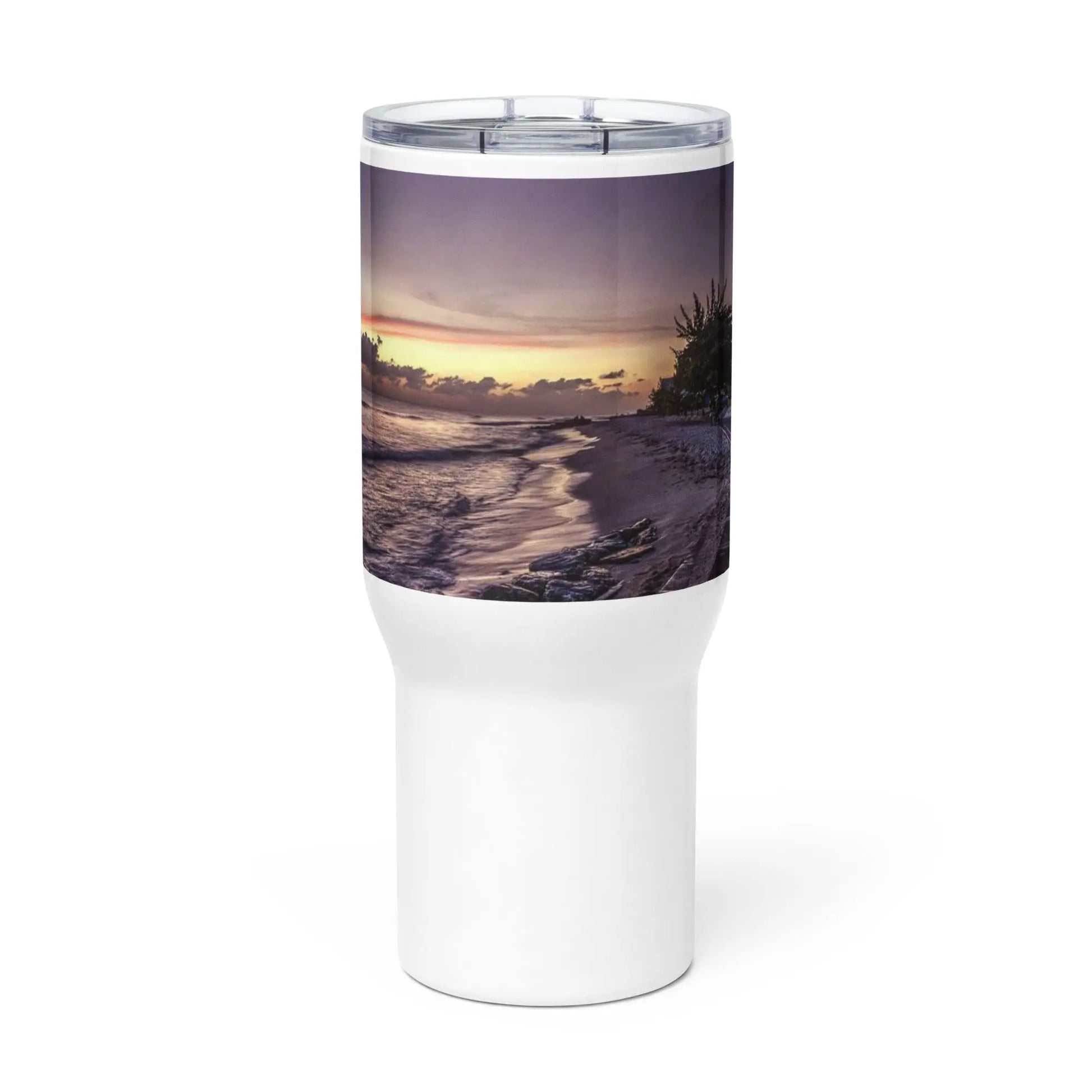 Barbados Souvenir - Hastings Boardwalk Sunset Travel Mug Unique Drinkware Dreams