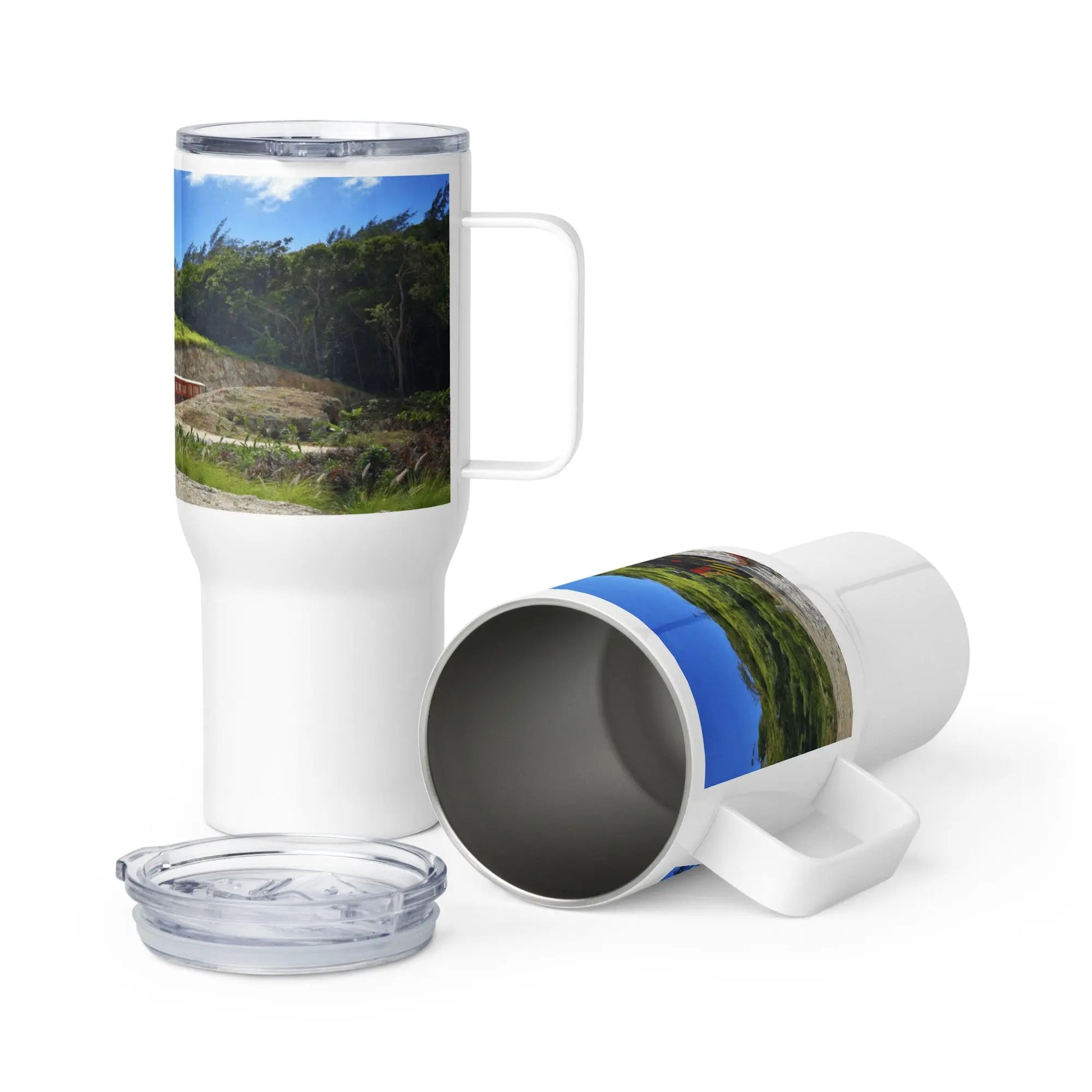 Barbados Souvenir - Heritage Railway Travel mug Unique Drinkware Dreams