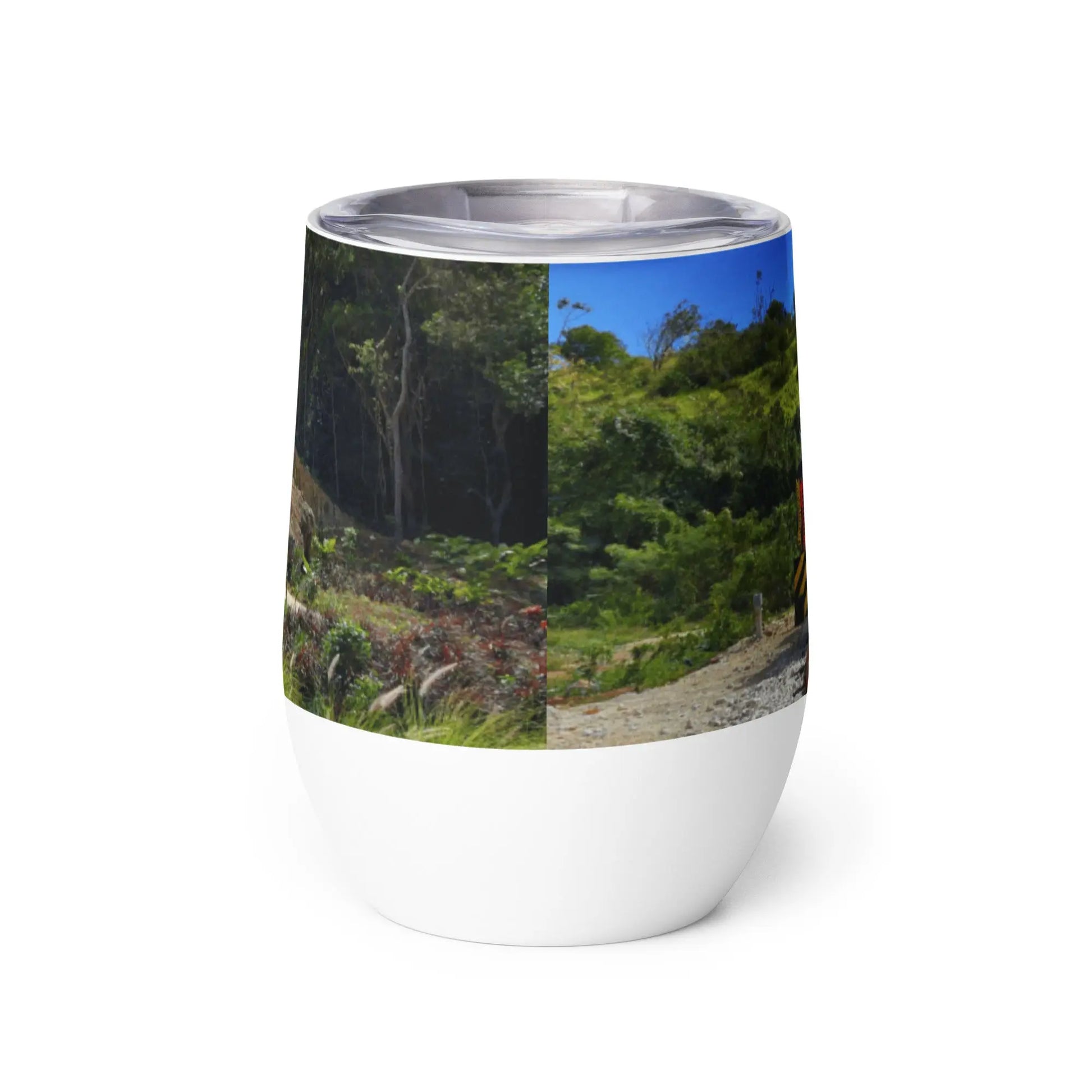 Barbados Souvenir - Heritage Railway Wine tumbler Unique Drinkware Dreams