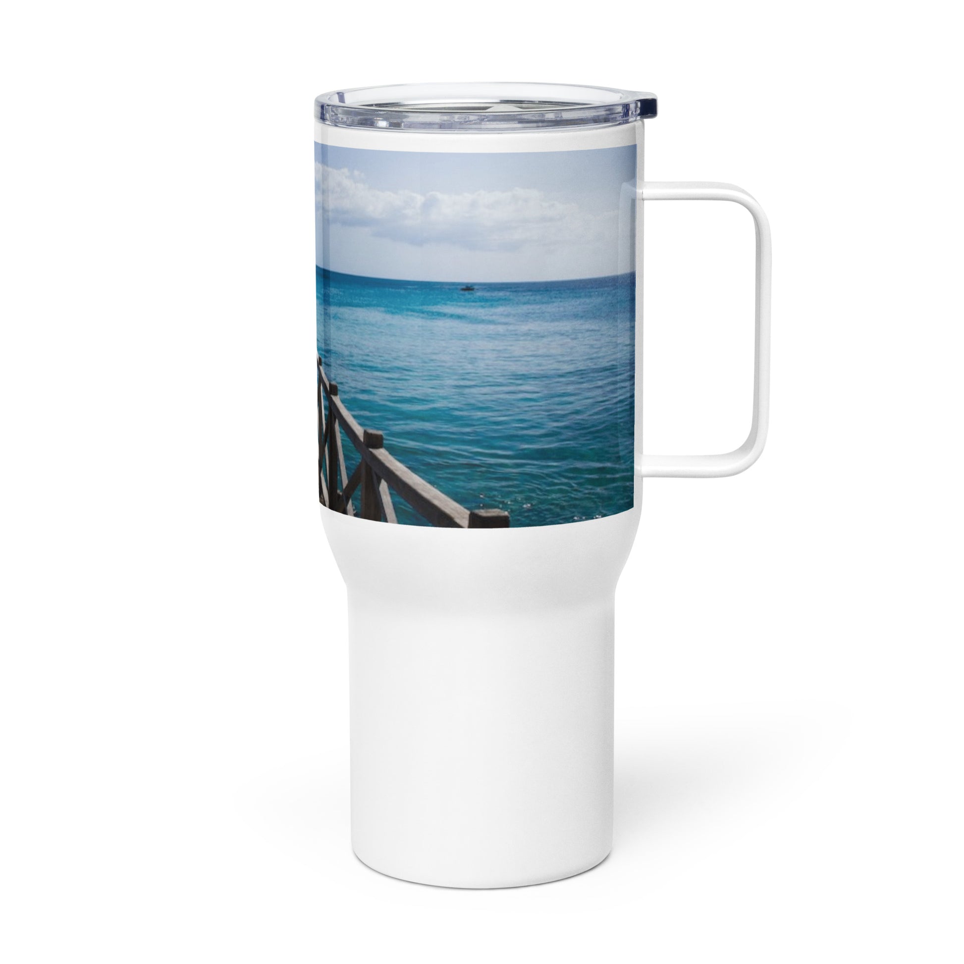 Barbados - Speightstown Pier Travel mug Unique Drinkware Dreams