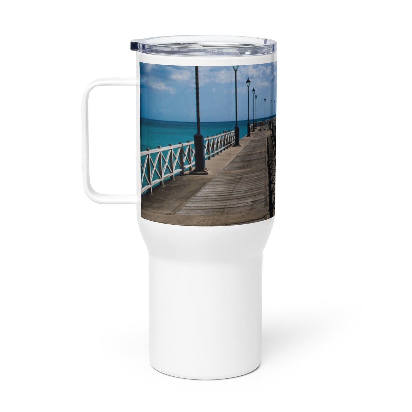 Barbados - Speightstown Pier Travel mug Unique Drinkware Dreams