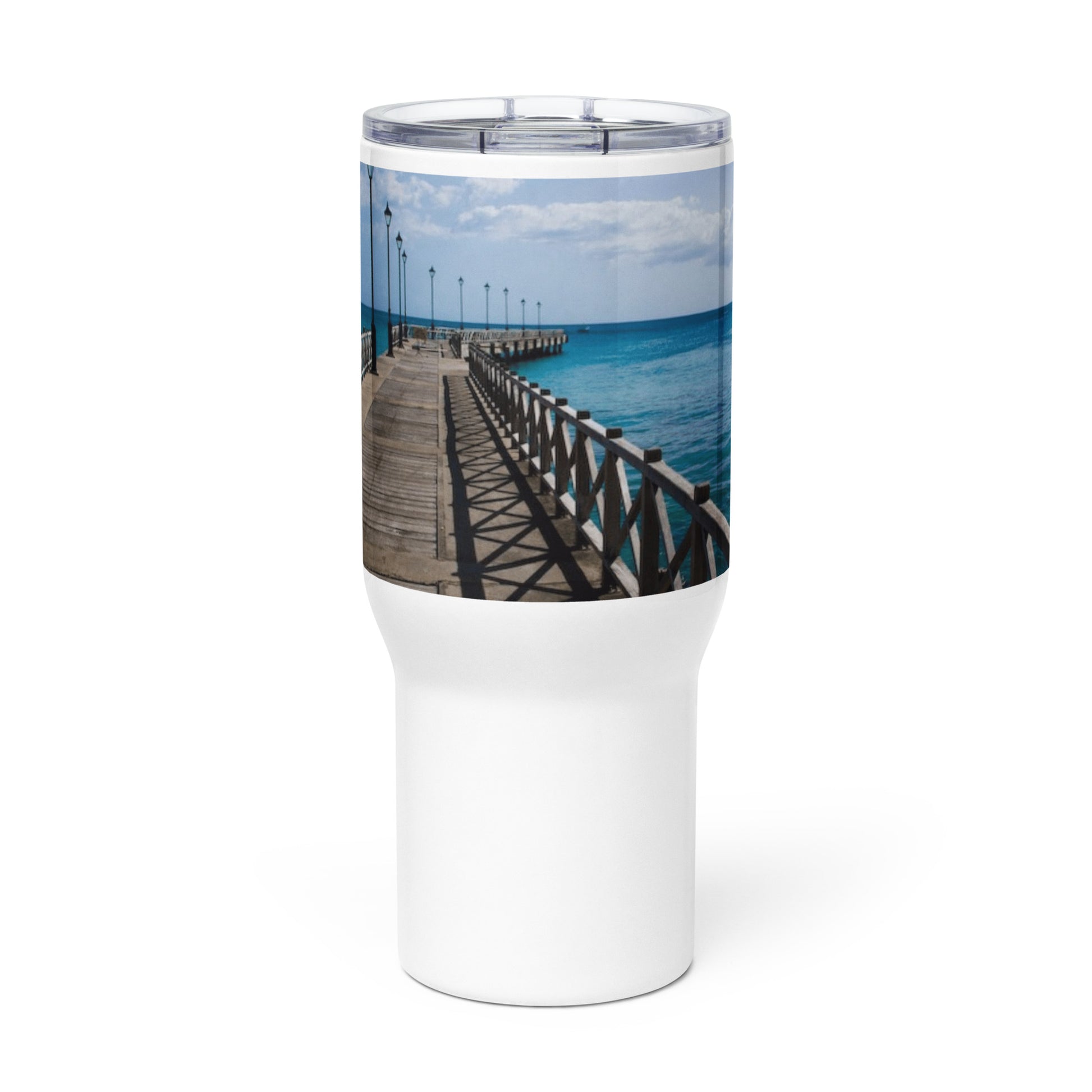 Barbados - Speightstown Pier Travel mug Unique Drinkware Dreams