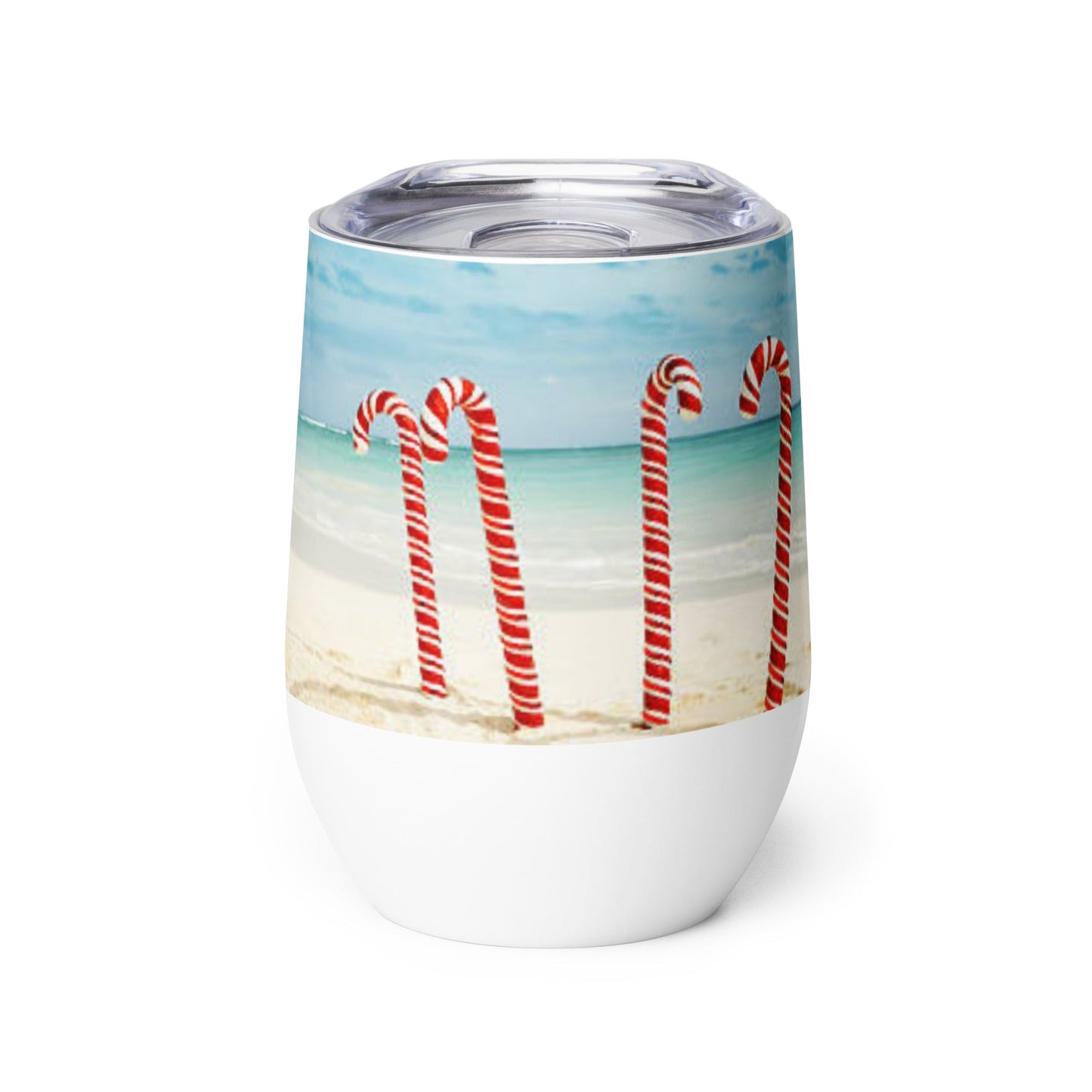 Caribbean Christmas Candy Canes tumbler Unique Drinkware Dreams