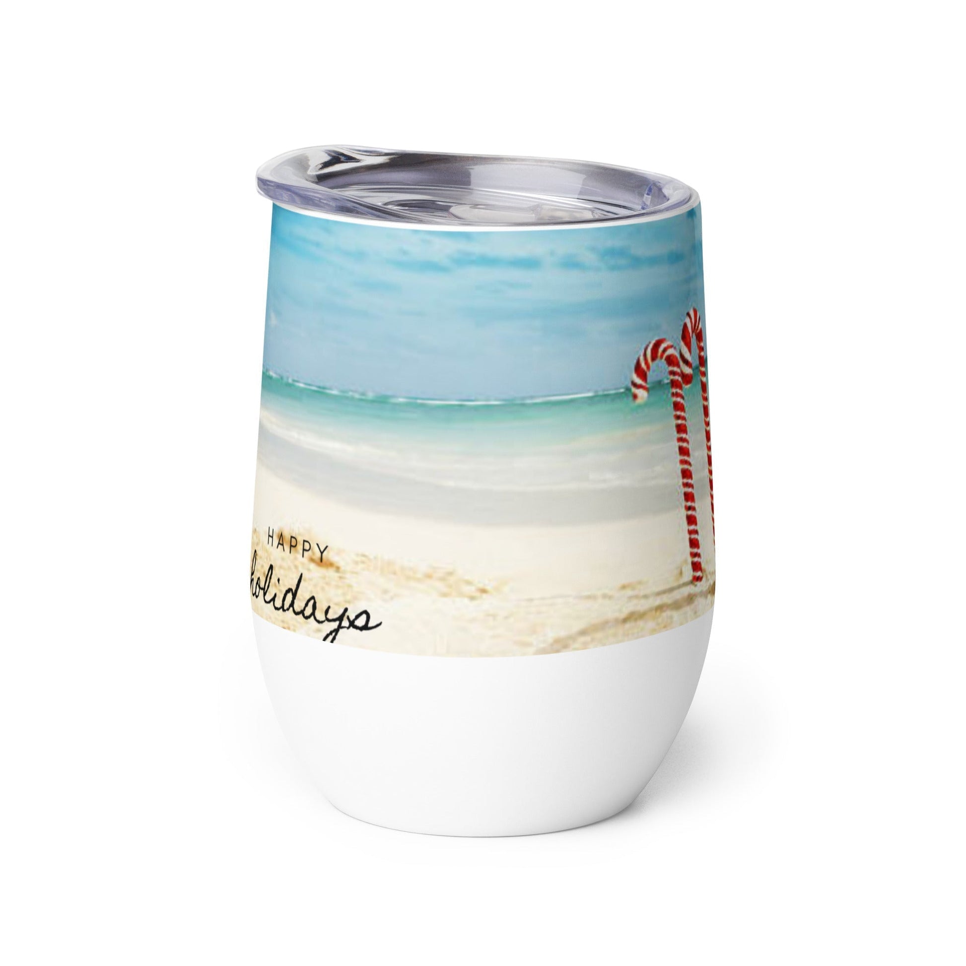 Caribbean Christmas Candy Canes tumbler Unique Drinkware Dreams