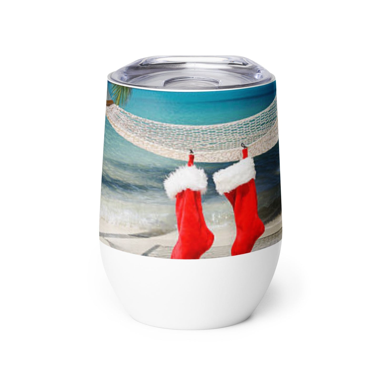 Caribbean Christmas Swaying Hammock tumbler Unique Drinkware Dreams