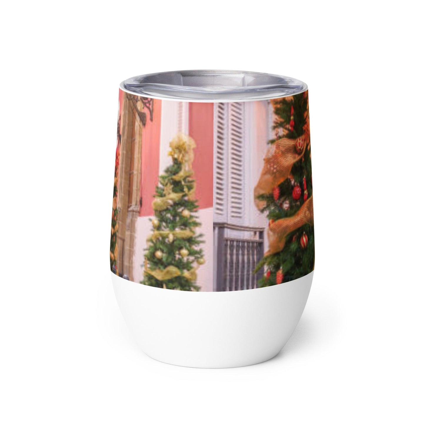 Caribbean Christmas Trees Decorate the Streets tumbler Unique Drinkware Dreams