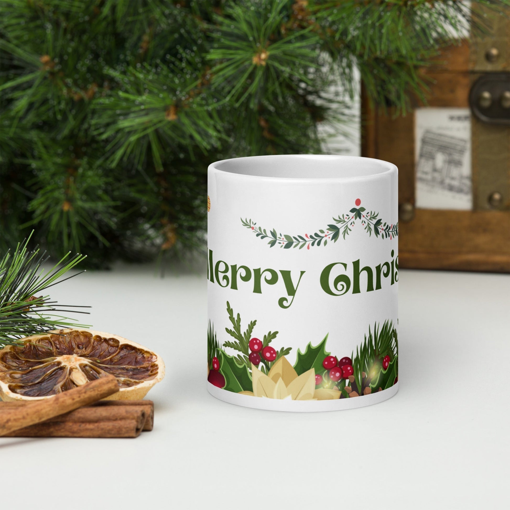 Christmas Assorted Decor White glossy mug Unique Drinkware Dreams