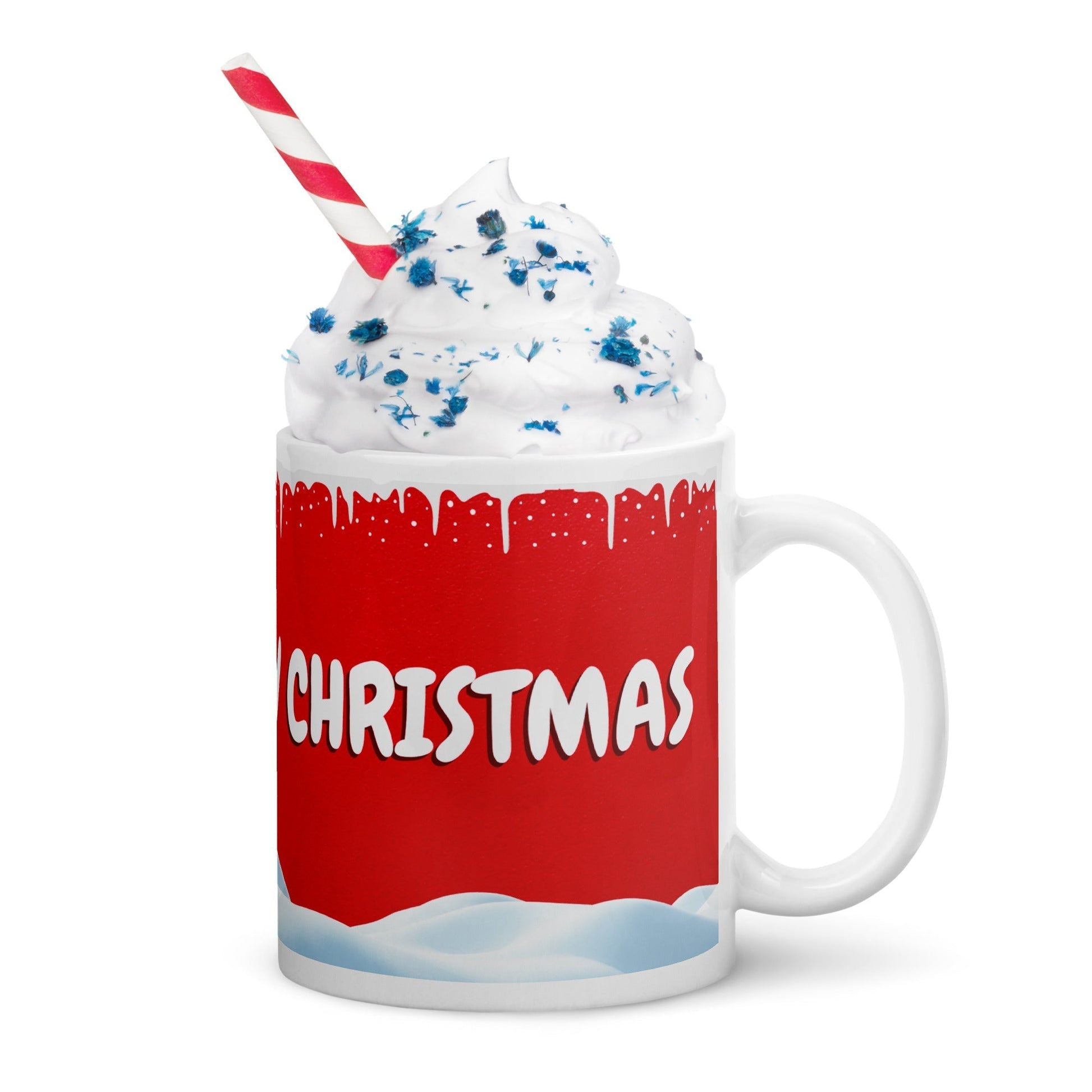 Christmas Gifts Under Tree White glossy mug Unique Drinkware Dreams