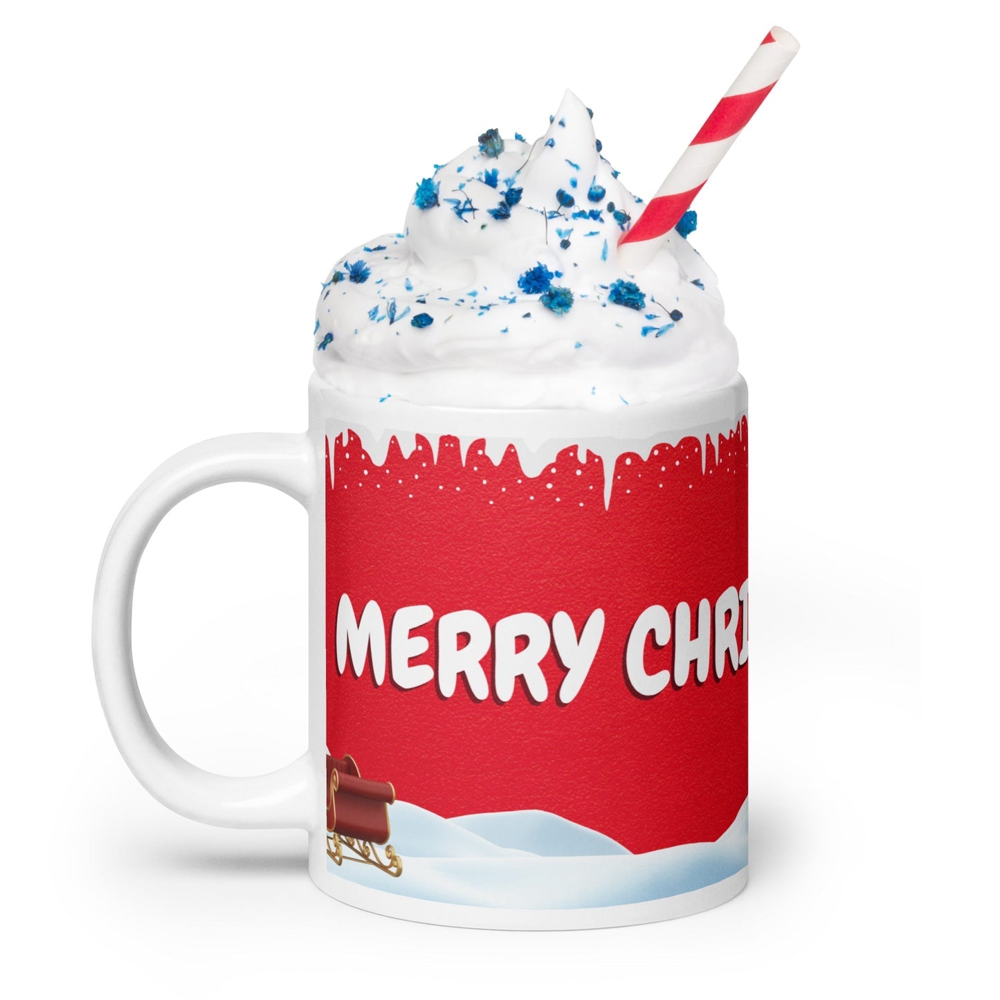 Christmas Gifts Under Tree White glossy mug Unique Drinkware Dreams