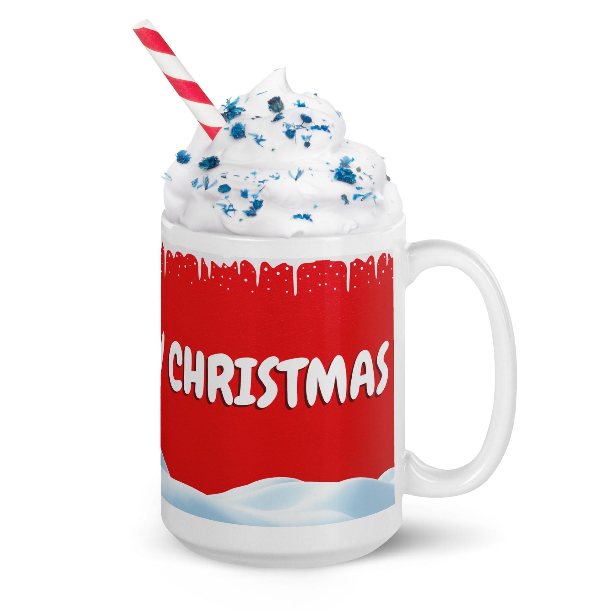 Christmas Gifts Under Tree White glossy mug Unique Drinkware Dreams