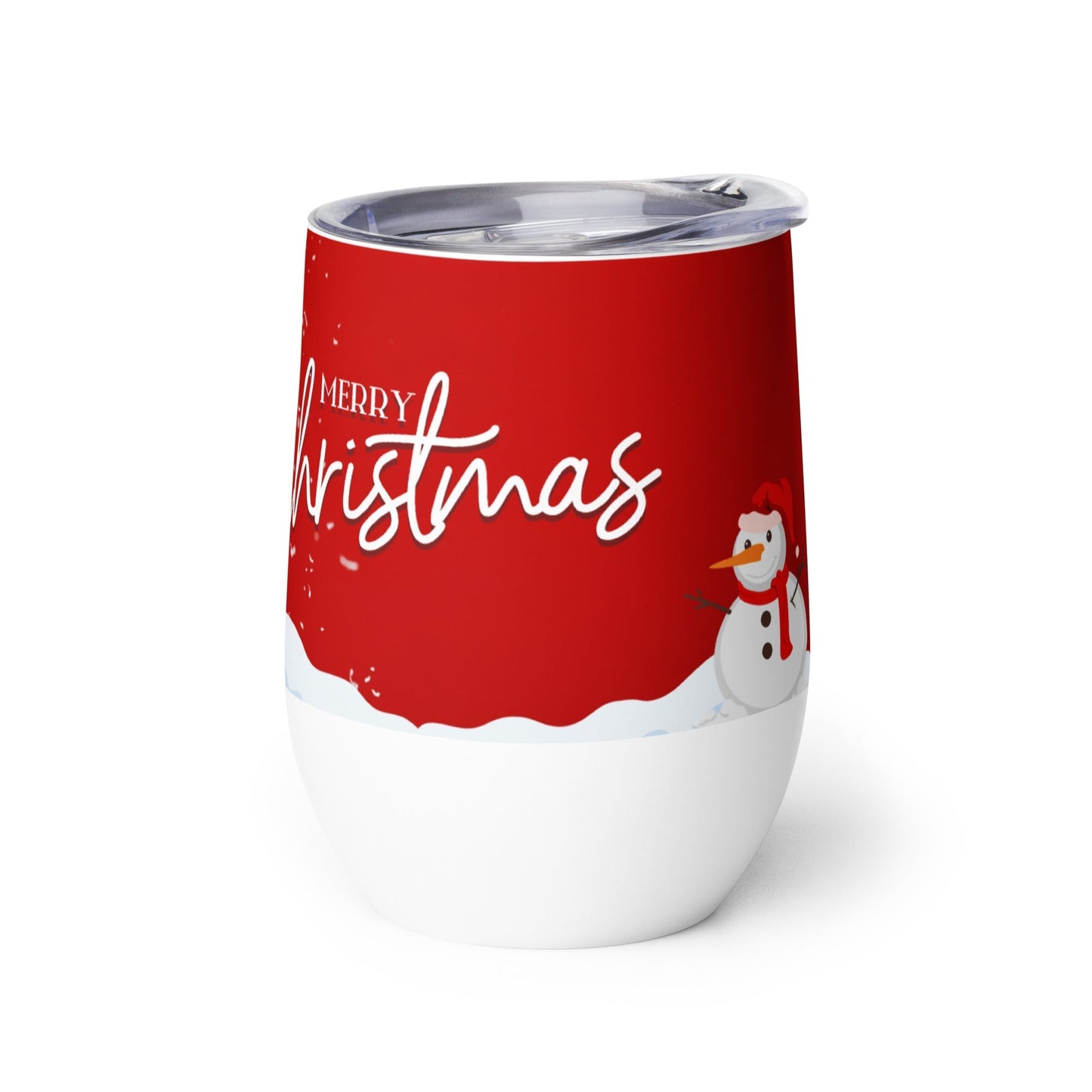 Christmas Snowman Wine tumbler Unique Drinkware Dreams