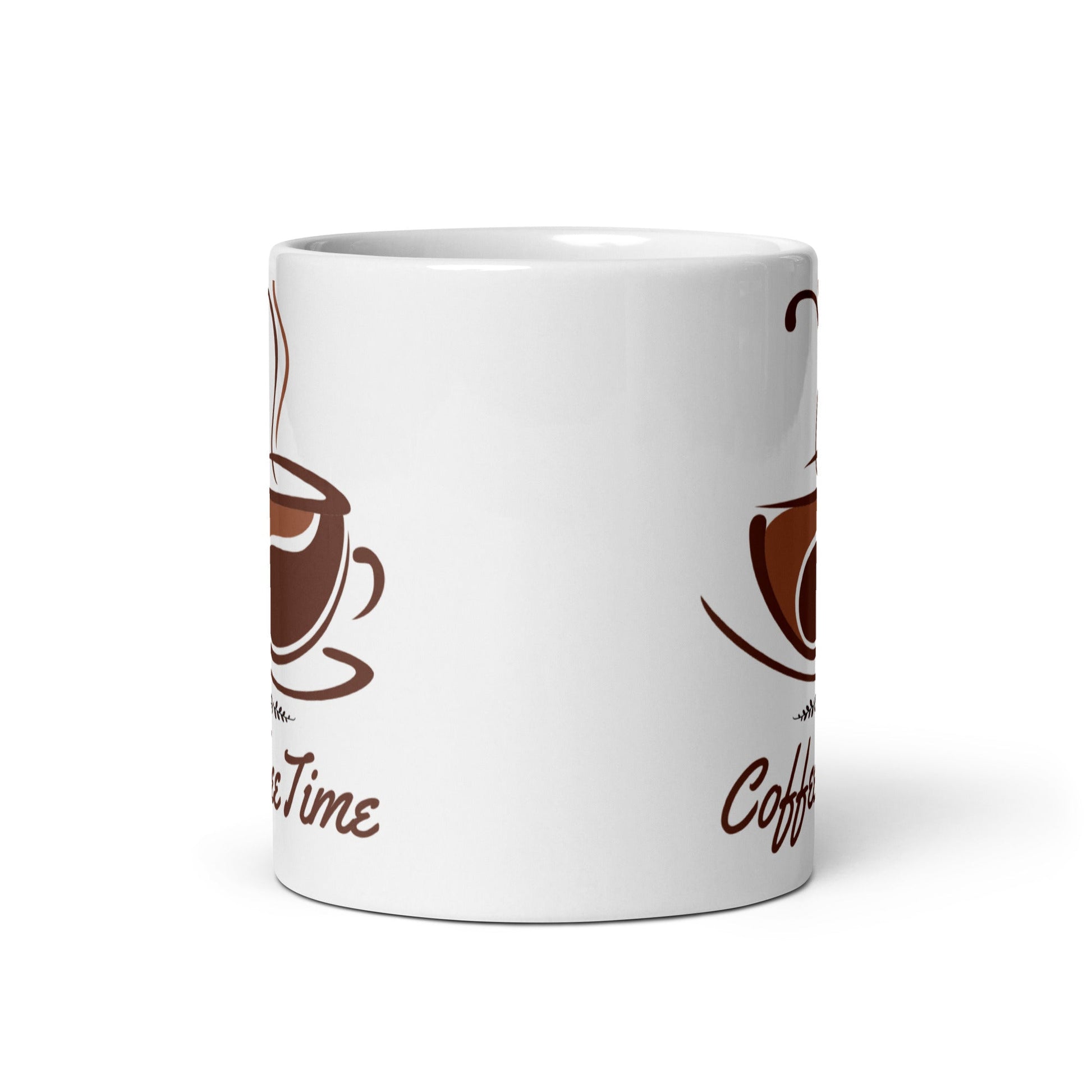 Coffee Time White glossy mug Unique Drinkware Dreams