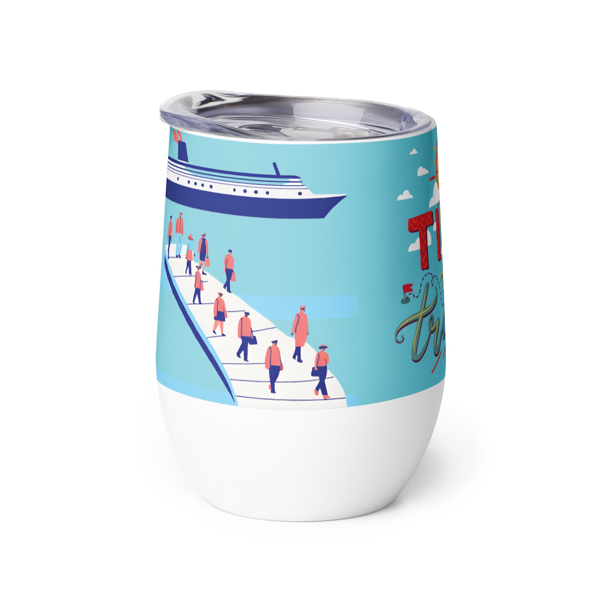 Cruising Time - Time To Travel Tumbler Unique Drinkware Dreams