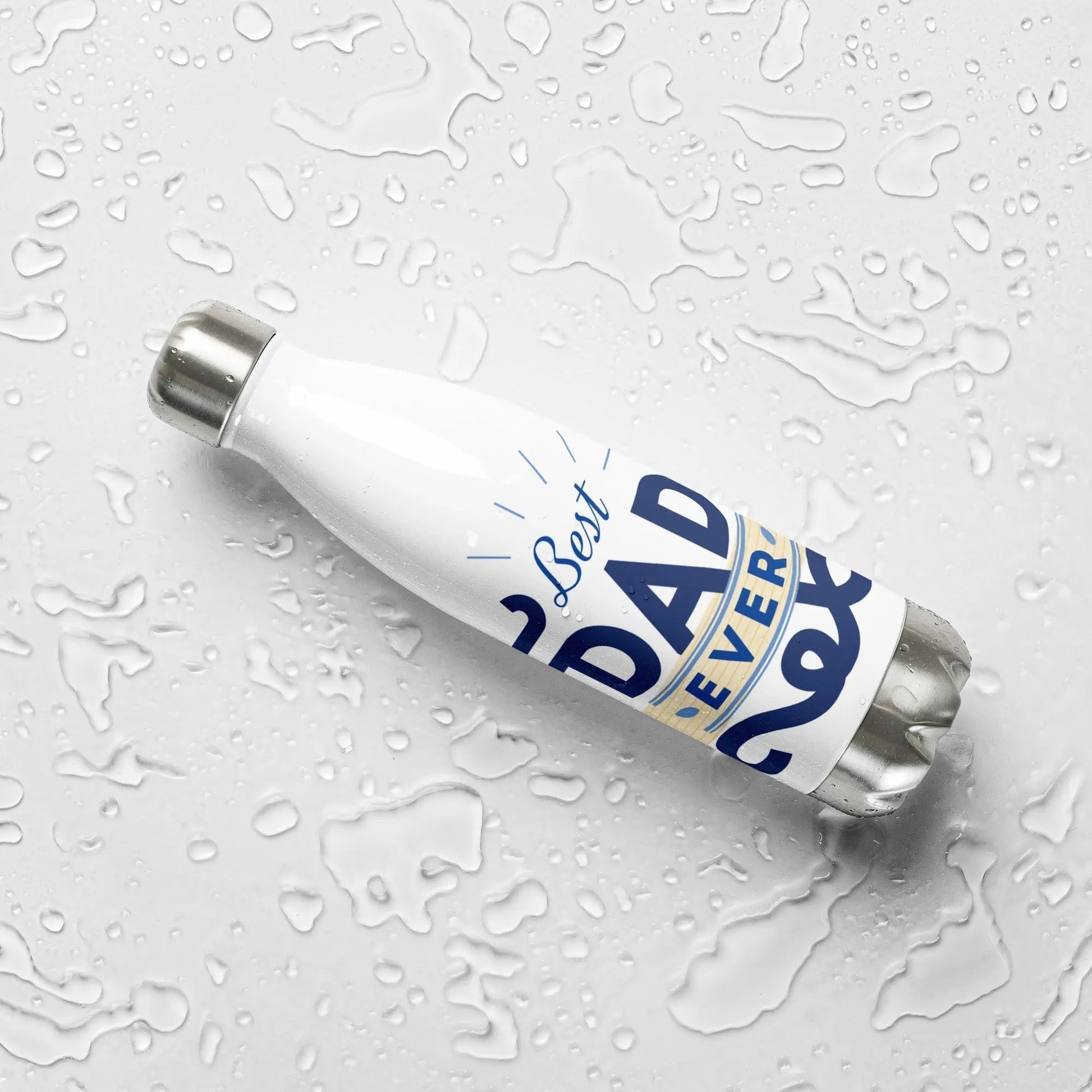 Fathers Day Best Dad Ever 2 Stainless steel water bottle Unique Drinkware Dreams