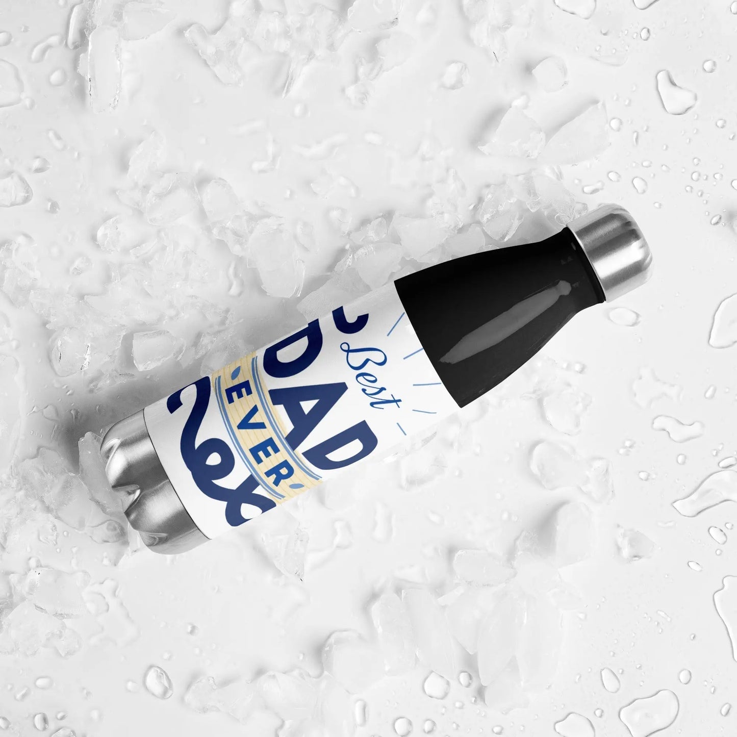 Fathers Day Best Dad Ever 2 Stainless steel water bottle Unique Drinkware Dreams