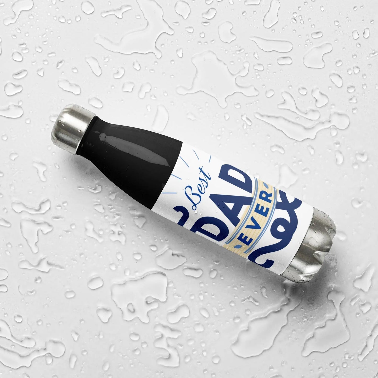 Fathers Day Best Dad Ever 2 Stainless steel water bottle Unique Drinkware Dreams