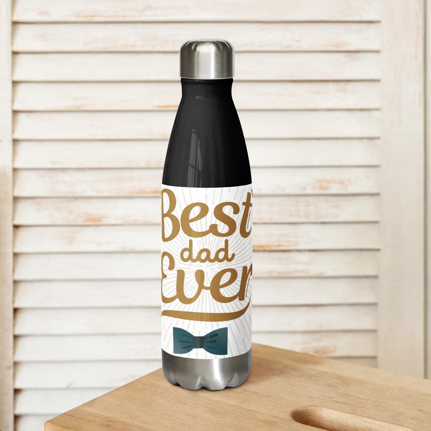 Fathers Day Best Dad Ever 3 Stainless steel water bottle Unique Drinkware Dreams