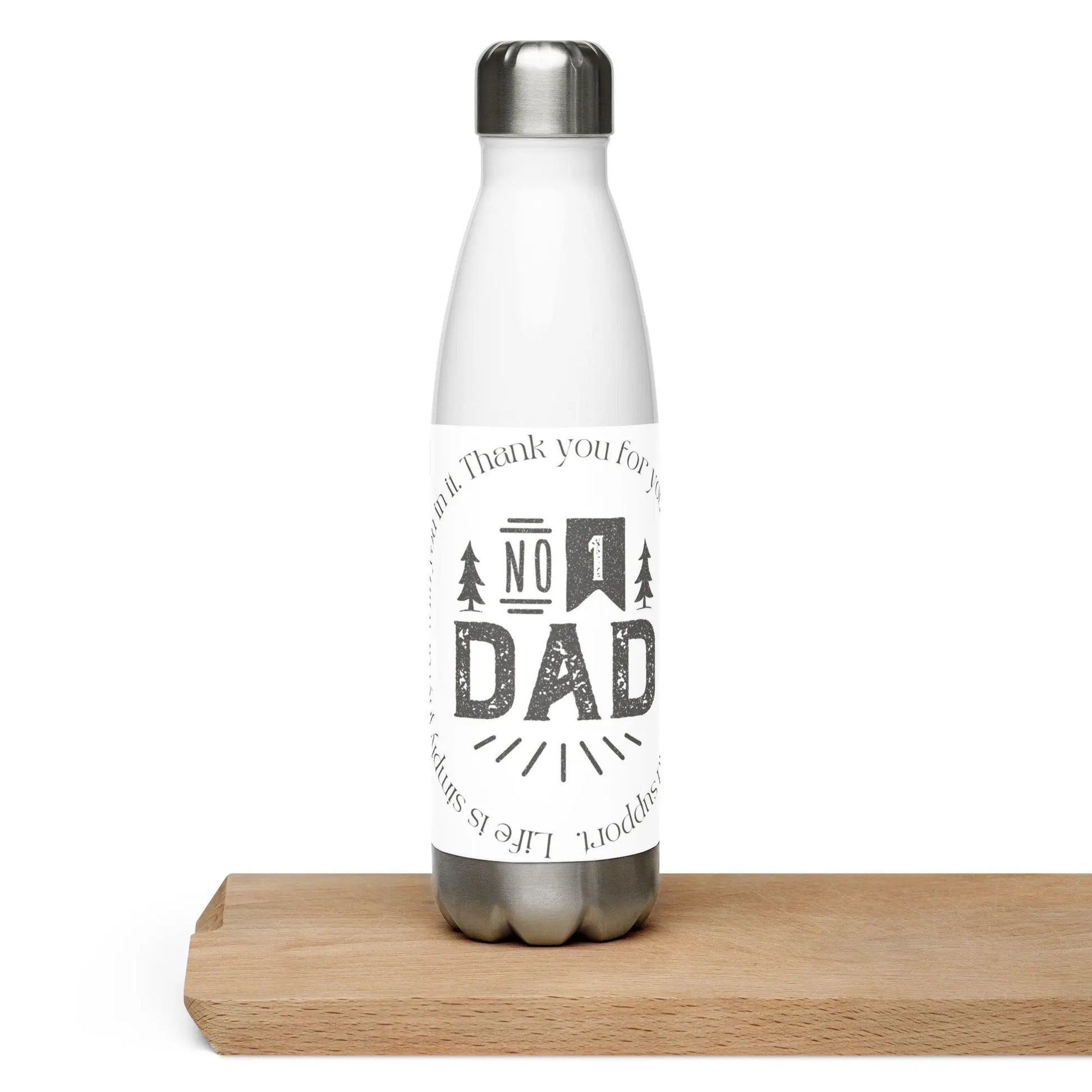 Fathers Day Number One Dad Stainless steel water bottle Unique Drinkware Dreams
