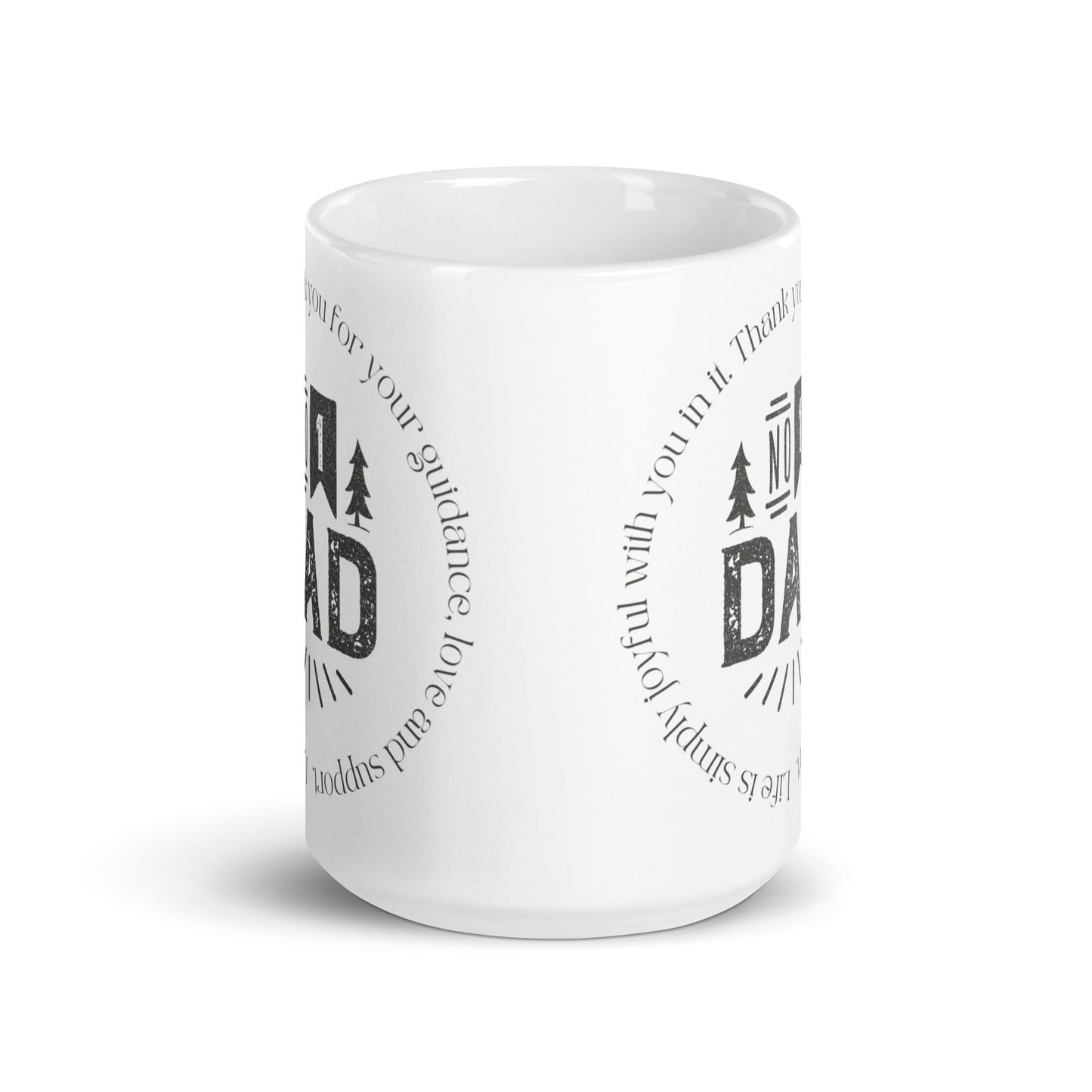 Fathers Number One Dad White glossy mug Unique Drinkware Dreams