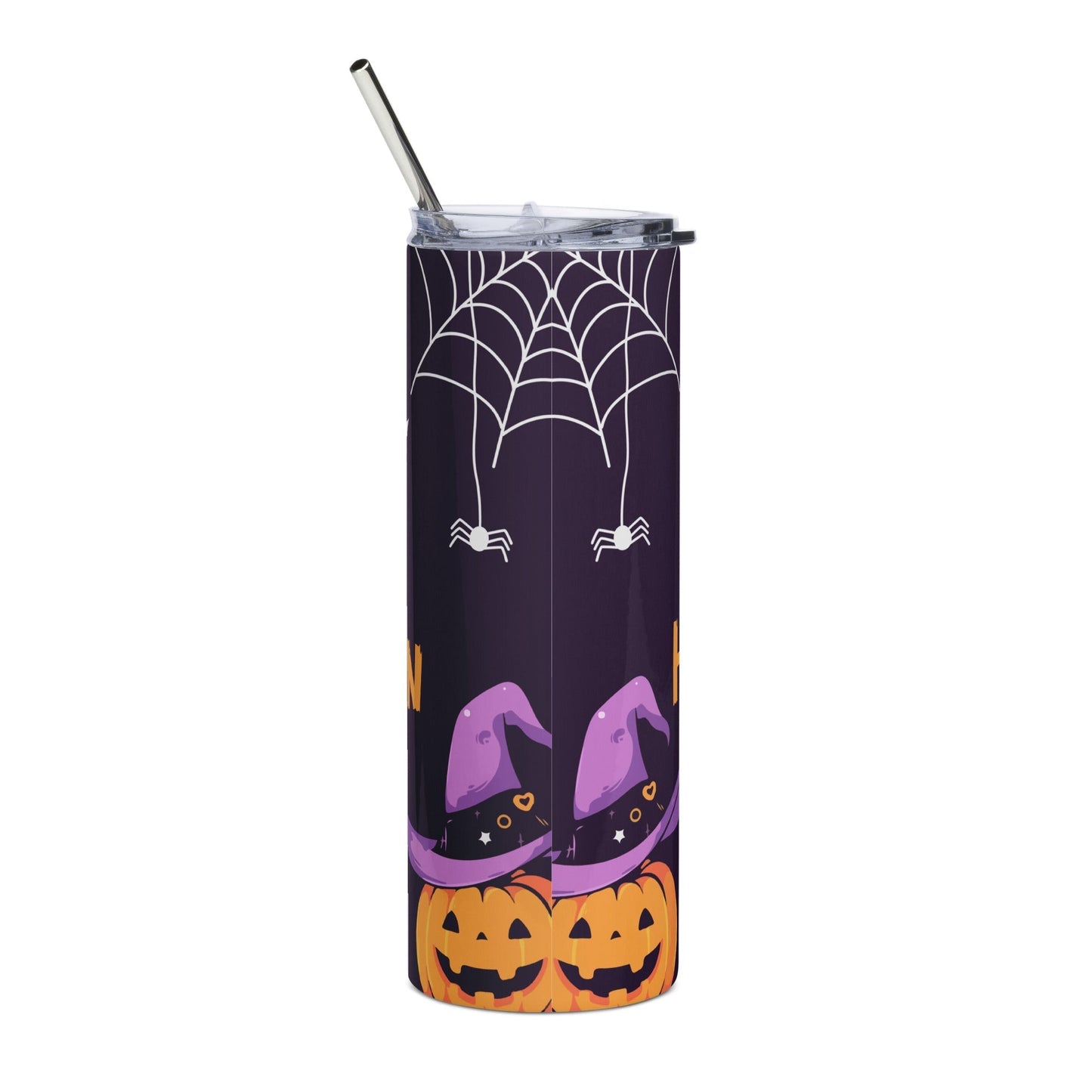 Happy Halloween Spider Web Stainless steel tumbler Unique Drinkware Dreams