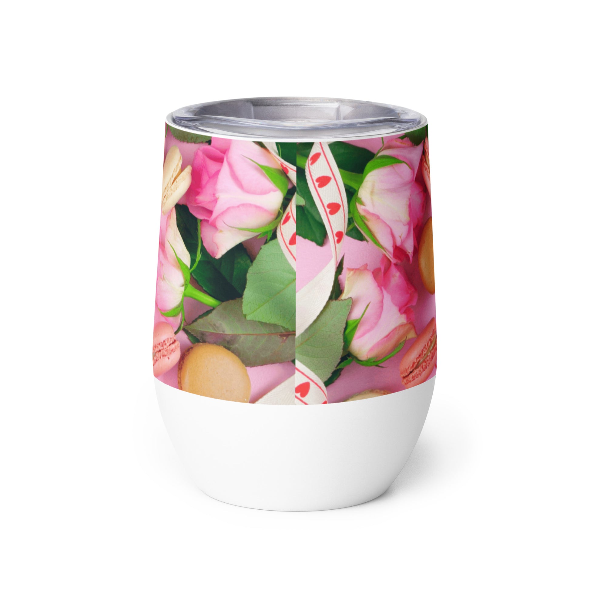 Happy Mother's Day 'Flowers and Macaroons' Tumbler Unique Drinkware Dreams