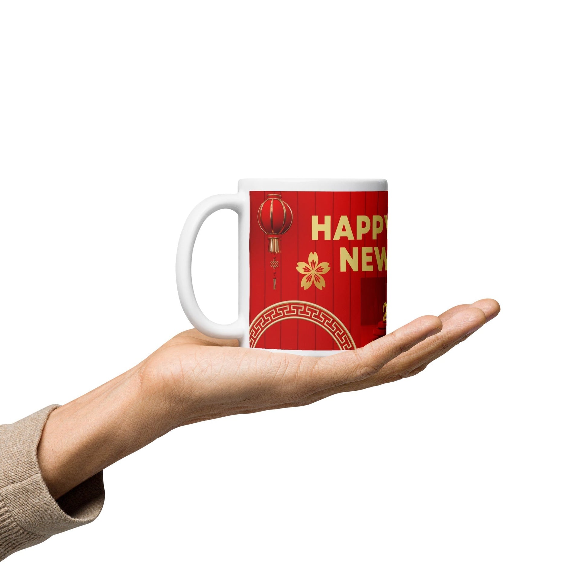 Happy New Years White glossy mug Unique Drinkware Dreams