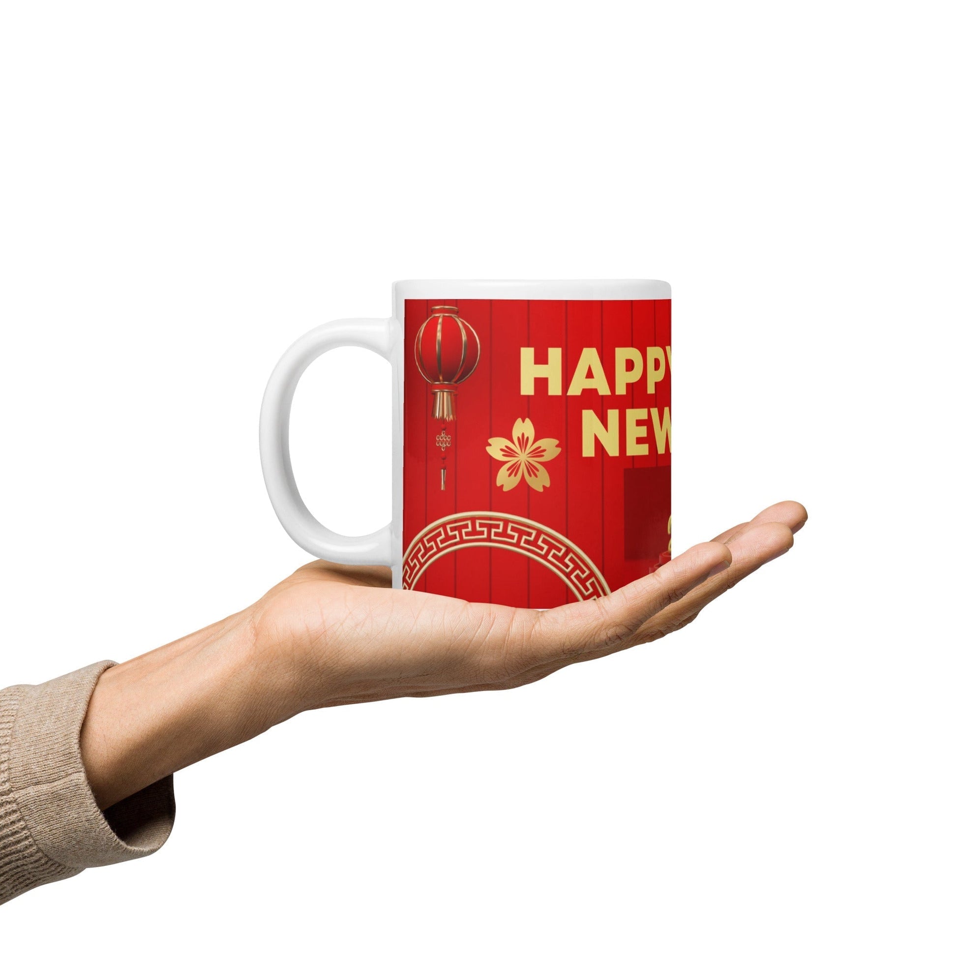 Happy New Years White glossy mug Unique Drinkware Dreams