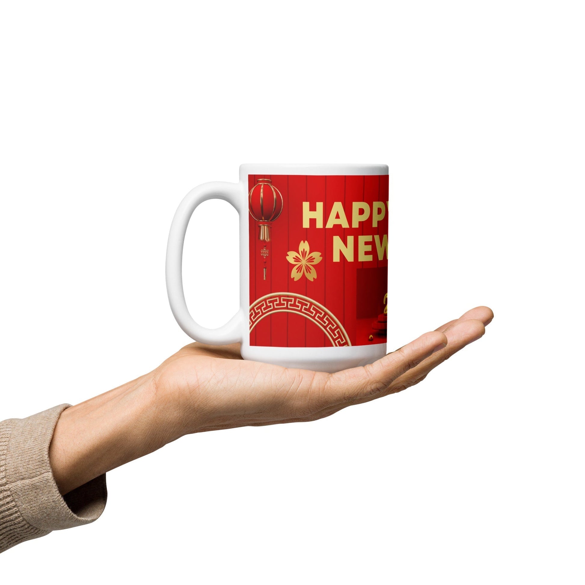 Happy New Years White glossy mug Unique Drinkware Dreams