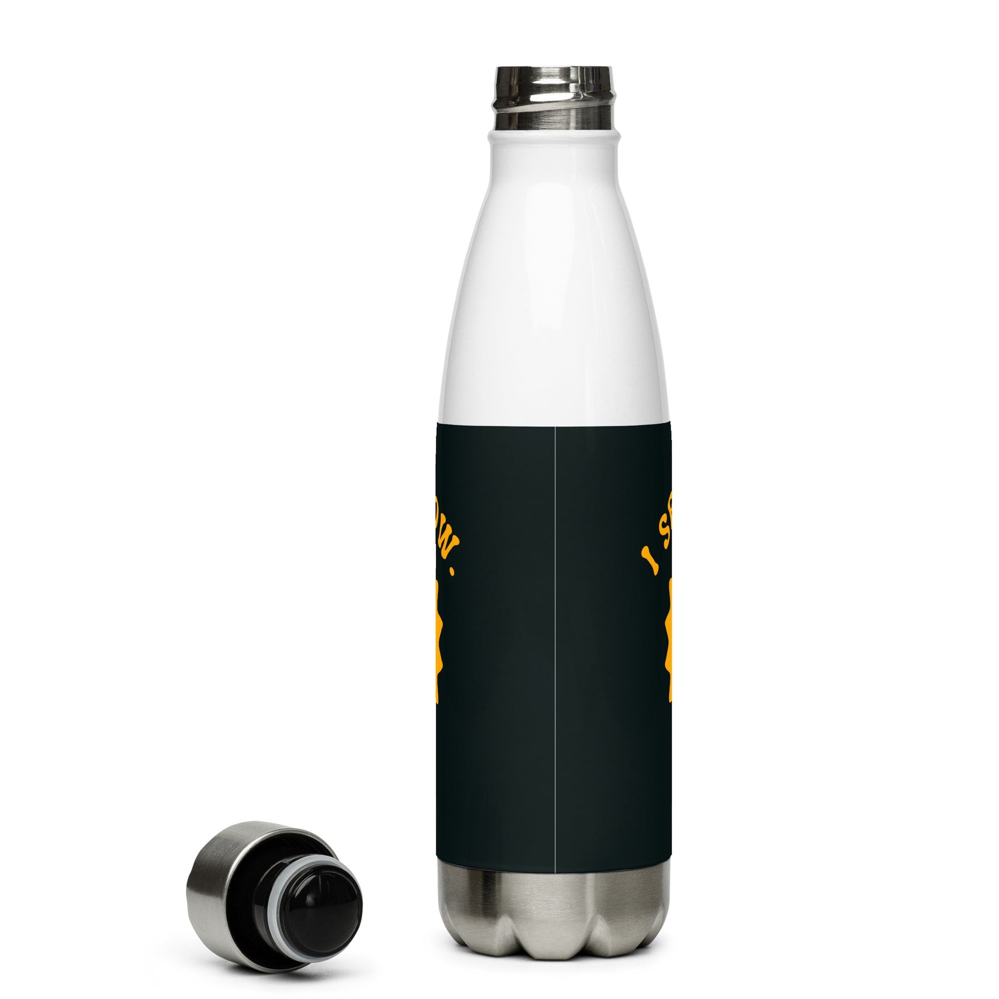 Inspirational 'I See. I know. I hear. I can do it. Stainless steel water bottle Unique Drinkware Dreams