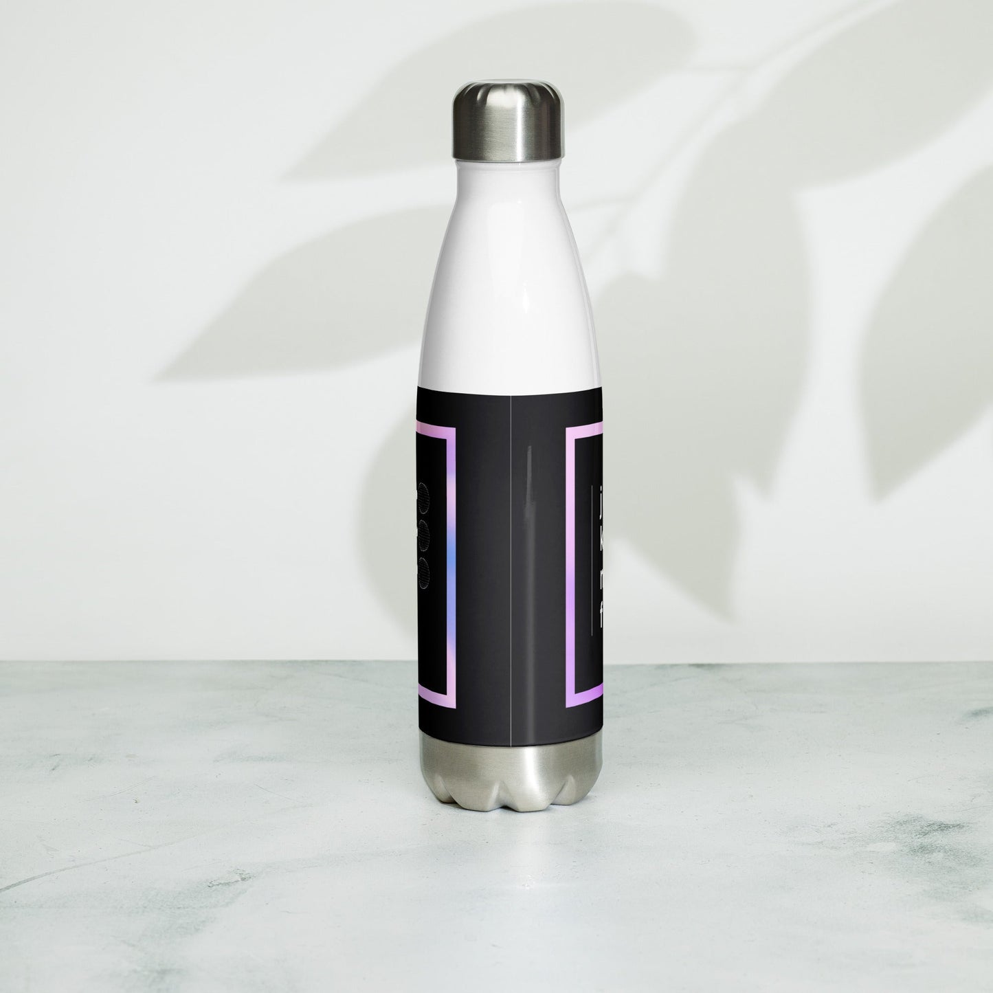 Inspirational 'Just Keep Moving Forward' Stainless steel water bottle Unique Drinkware Dreams