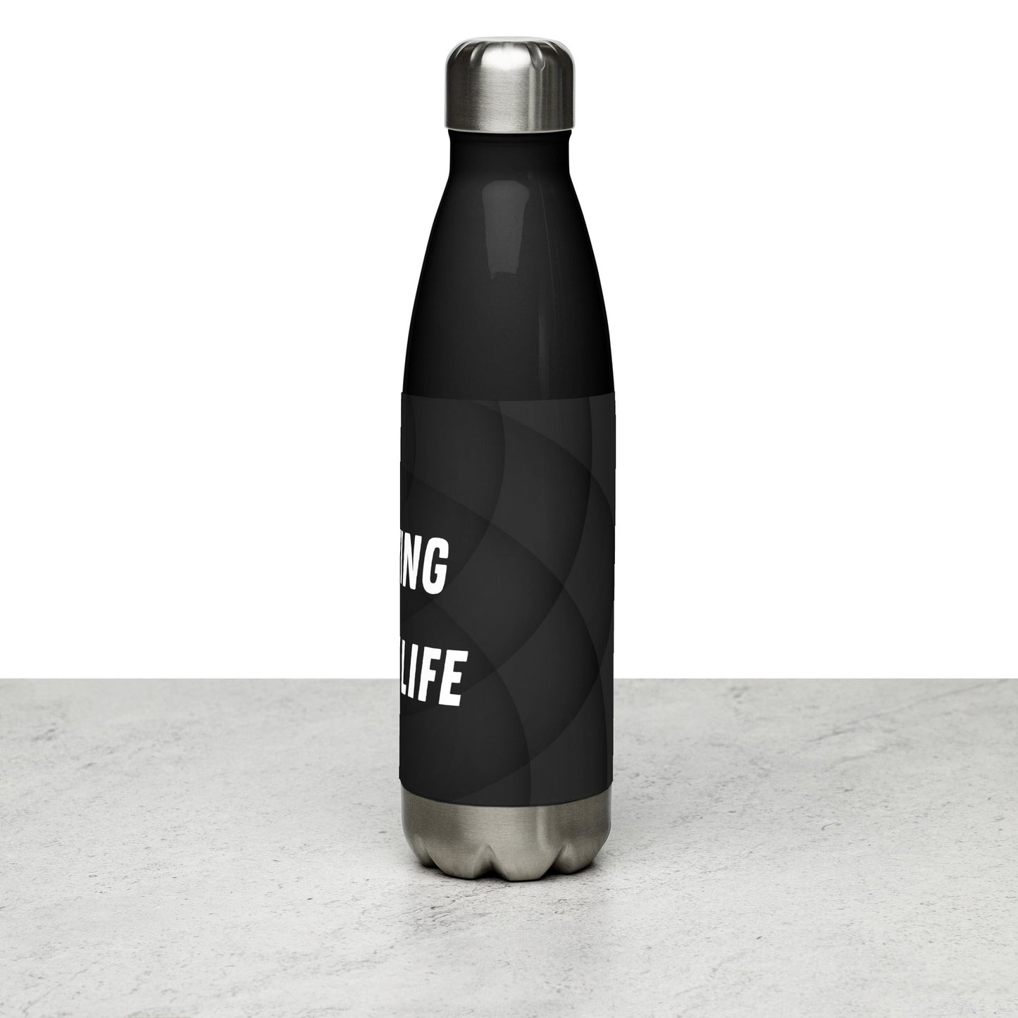 Inspirational 'Just Living My Best Life' Stainless steel water bottle Unique Drinkware Dreams