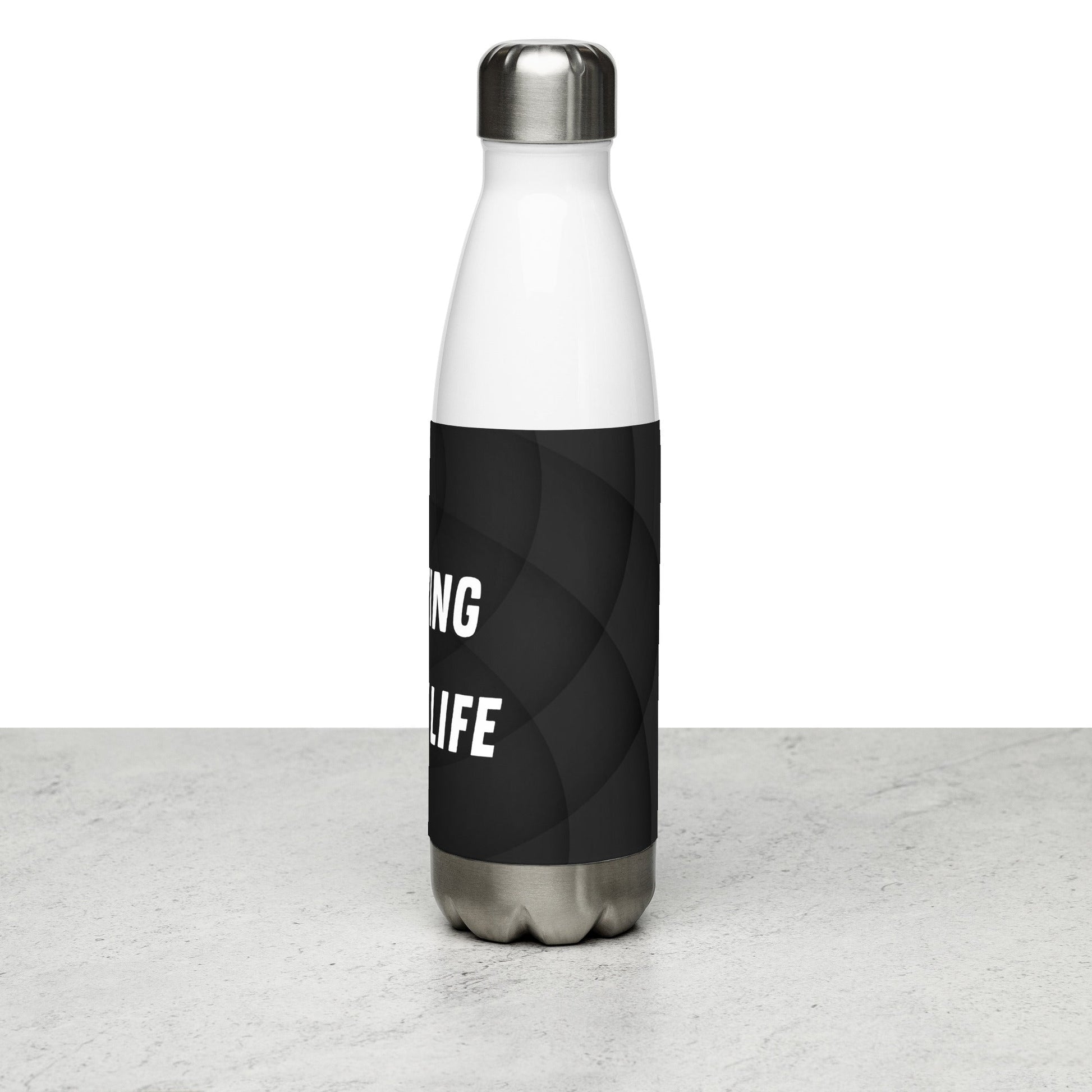 Inspirational 'Just Living My Best Life' Stainless steel water bottle Unique Drinkware Dreams