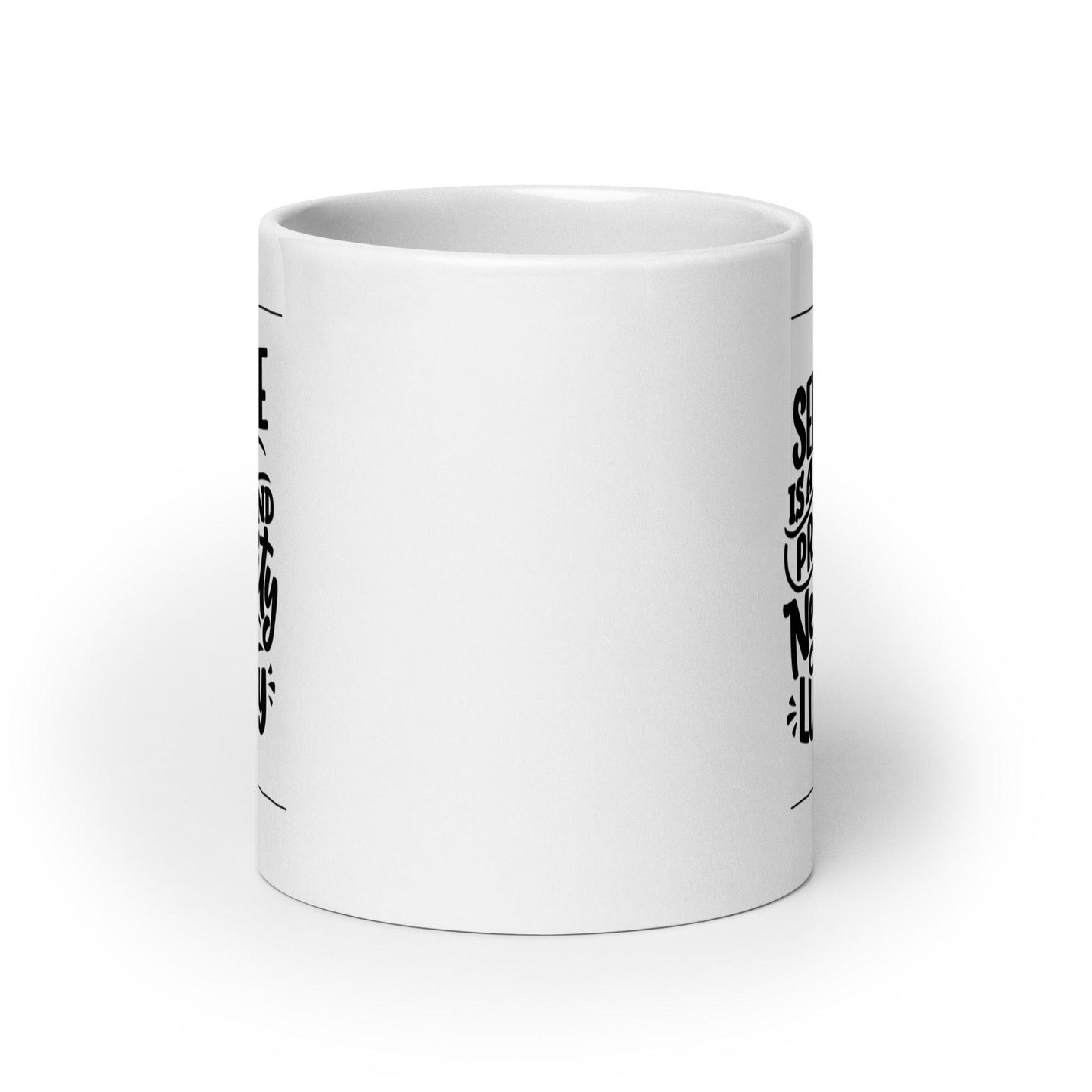 Inspirational 'Self Care is Priority ...' White glossy mug Unique Drinkware Dreams