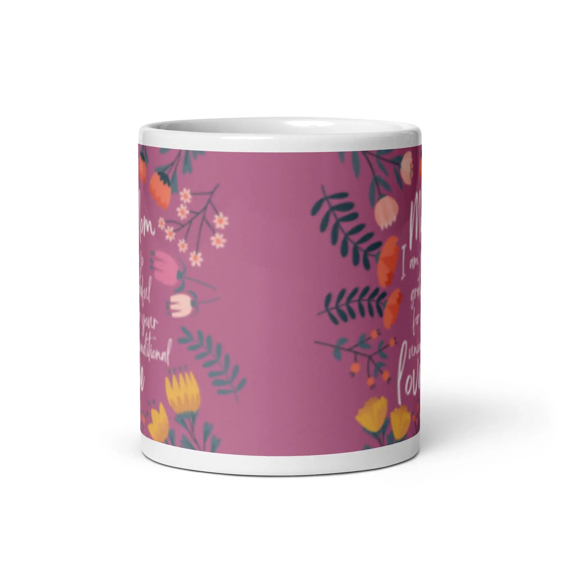 Mothers Day 'Mom I am so grateful for your unconditional love' mug Unique Drinkware Dreams