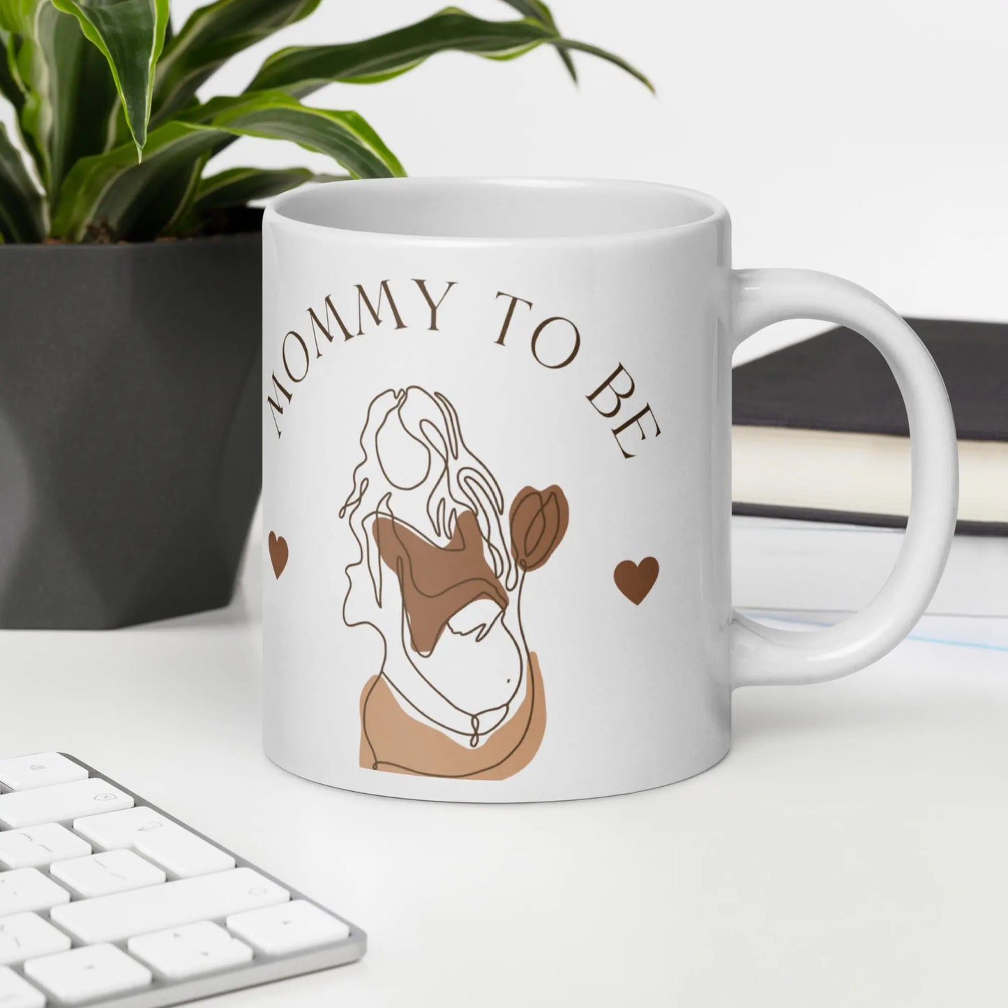 Mothers Day Mommy To Be White glossy mug Unique Drinkware Dreams