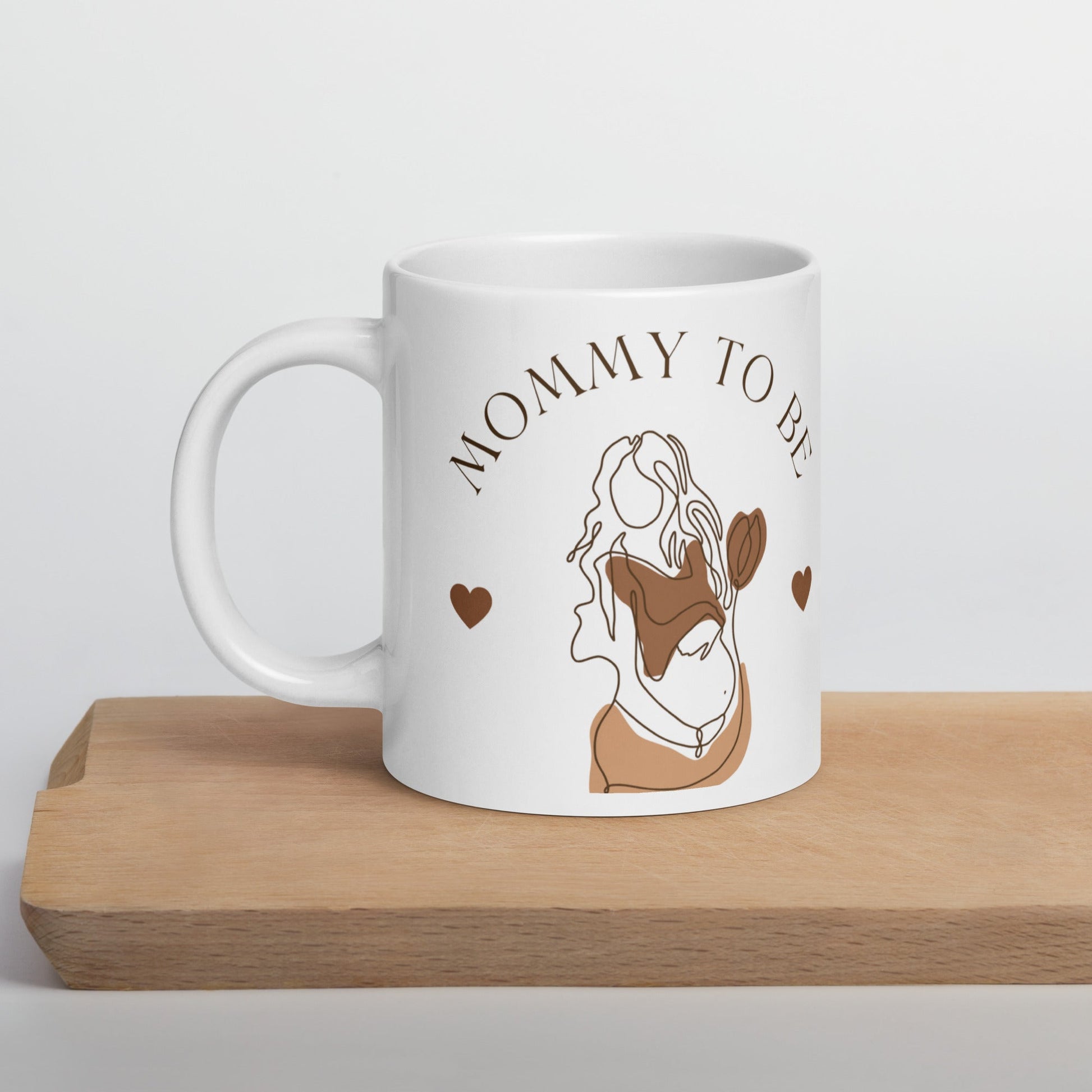 Mothers Mommy To Be White glossy mug Unique Drinkware Dreams