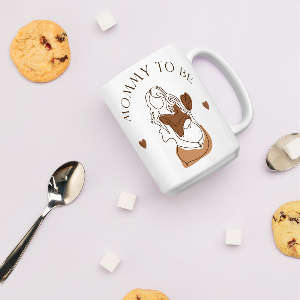 Mothers Mommy To Be White glossy mug Unique Drinkware Dreams